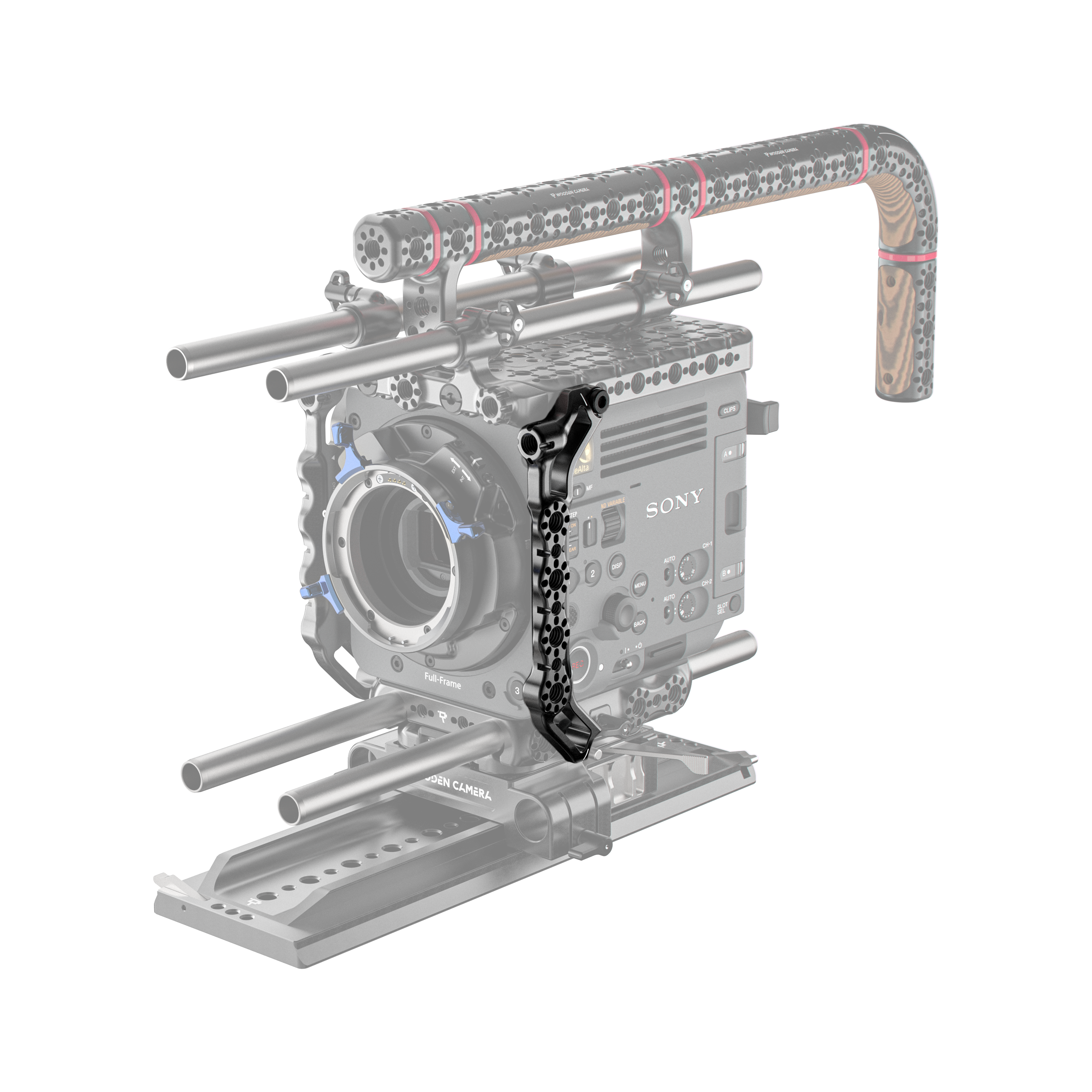 Wooden Camera Camera Support Left Side Rail Sony BURANO anti-twist