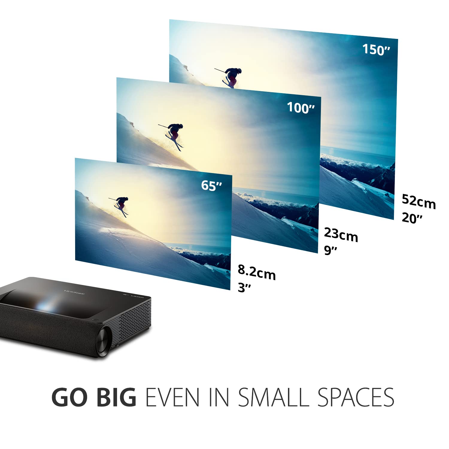 ViewSonic X Series X2000B-4K vidéoprojecteur ultra courte focale noir