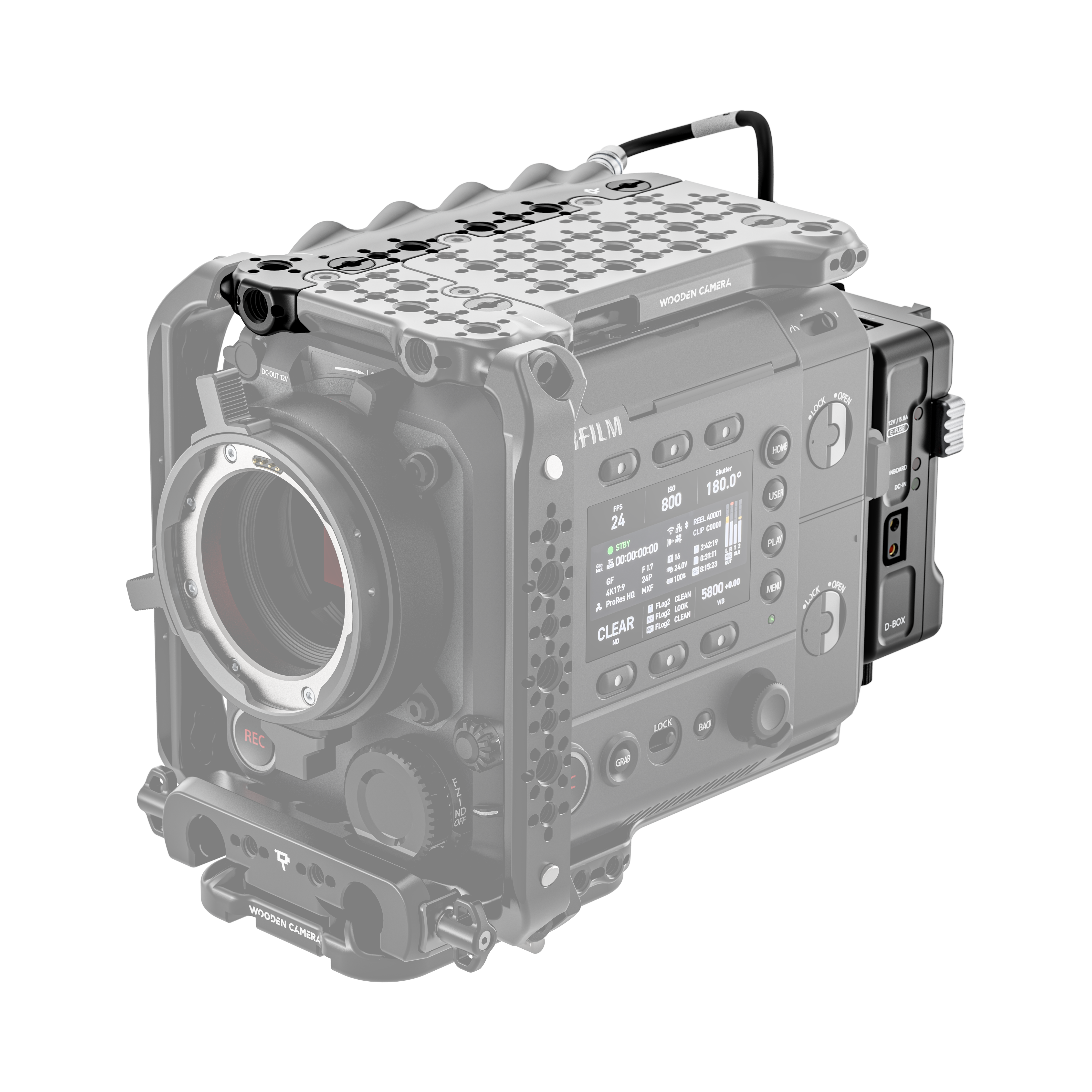 Wooden Camera D-Box Fujifilm GFX Eterna 55 bloc V-Mount