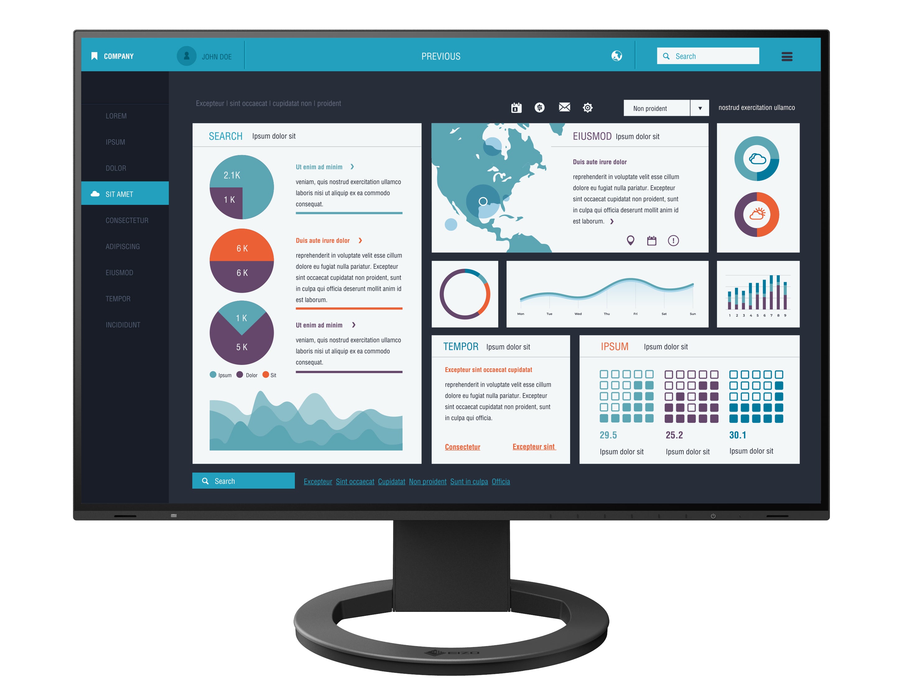 EIZO FlexScan EV2495 moniteur Noir 24 pouces USB-C