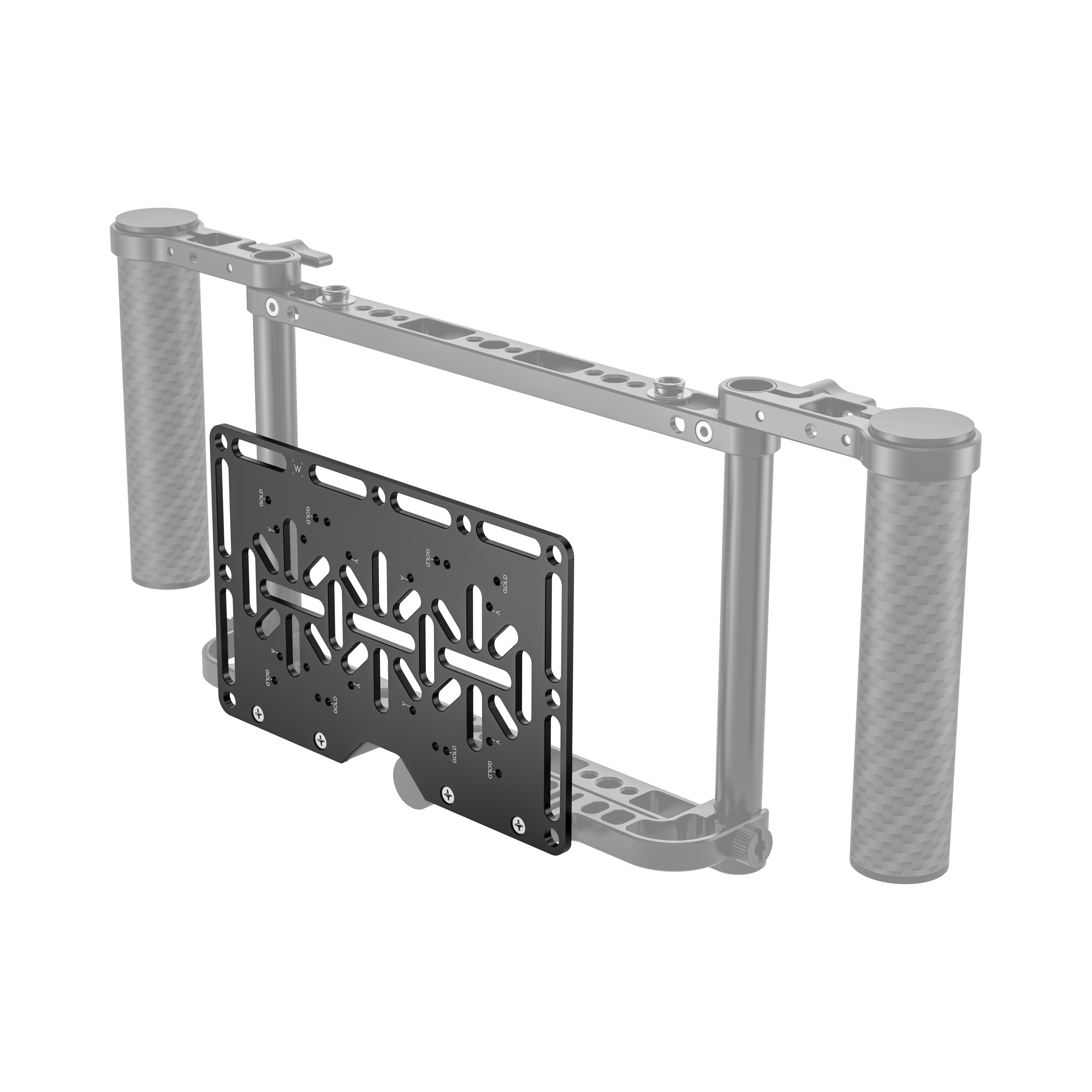 Wooden Camera Director’s Monitor Cage v3 plaque batterie