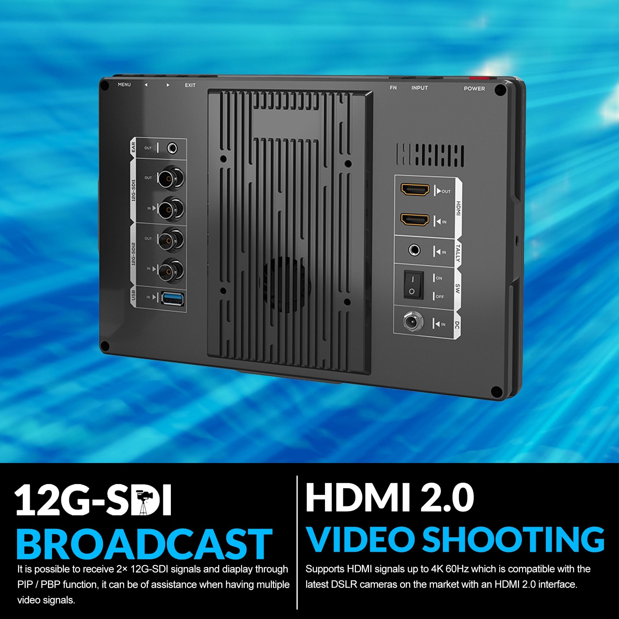 Lilliput Q10-12G 10,1" Moniteur 12G-SDI 1500 nits HDR
