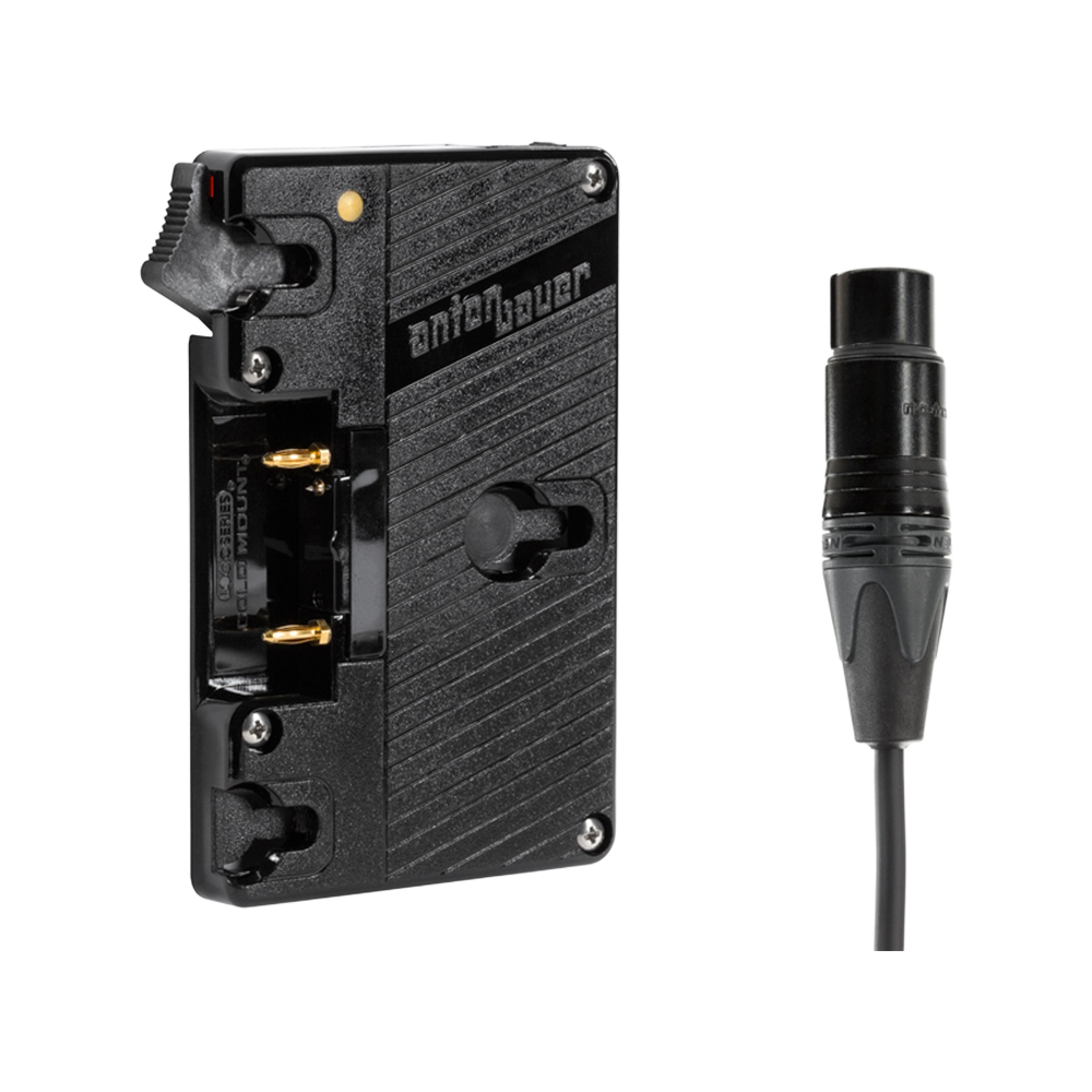 Wooden Camera Power Gold Mount XLR 4 Pin plaque batterie 12V
