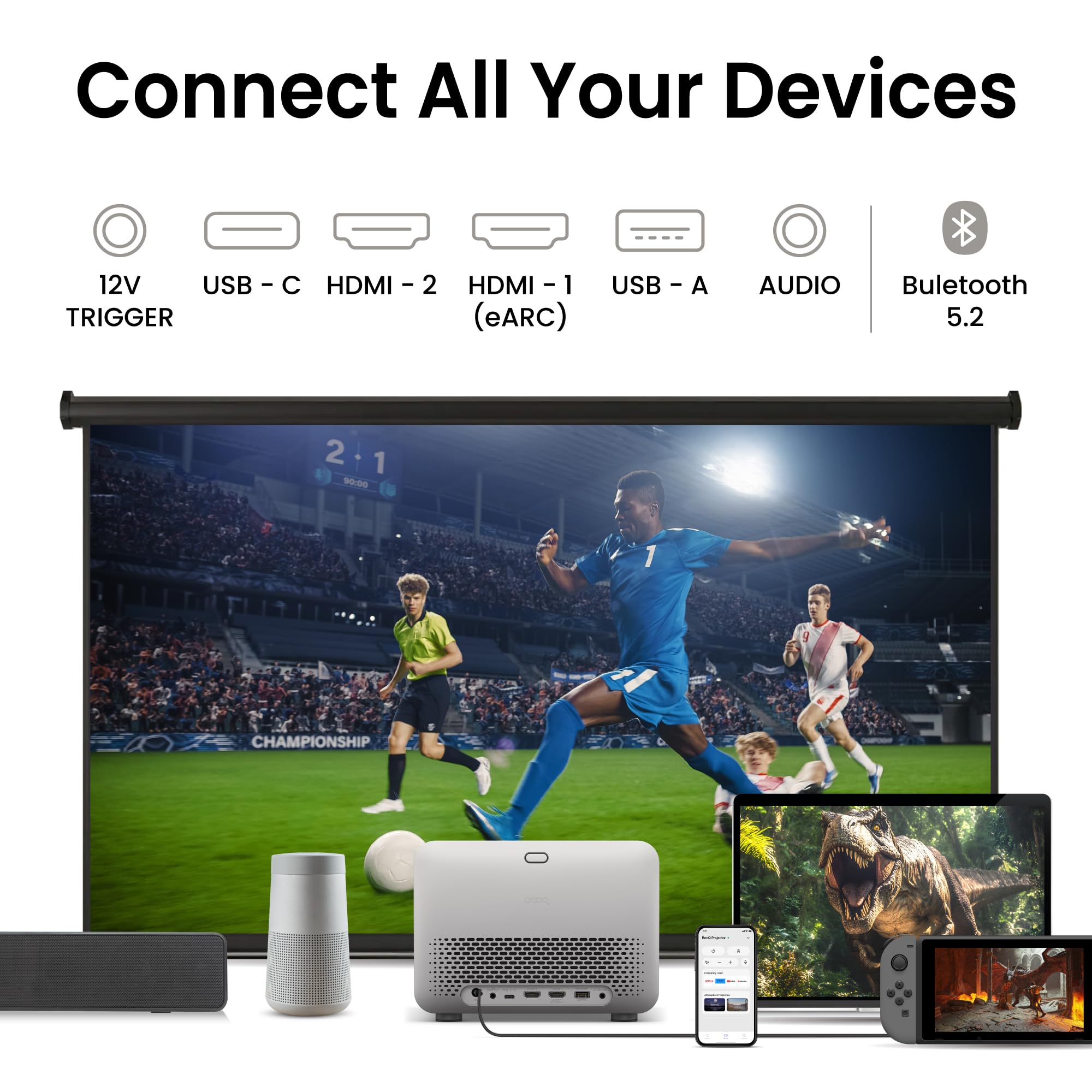 BenQ TK705i vidéoprojecteur 4K HDR Google TV 3000 lm