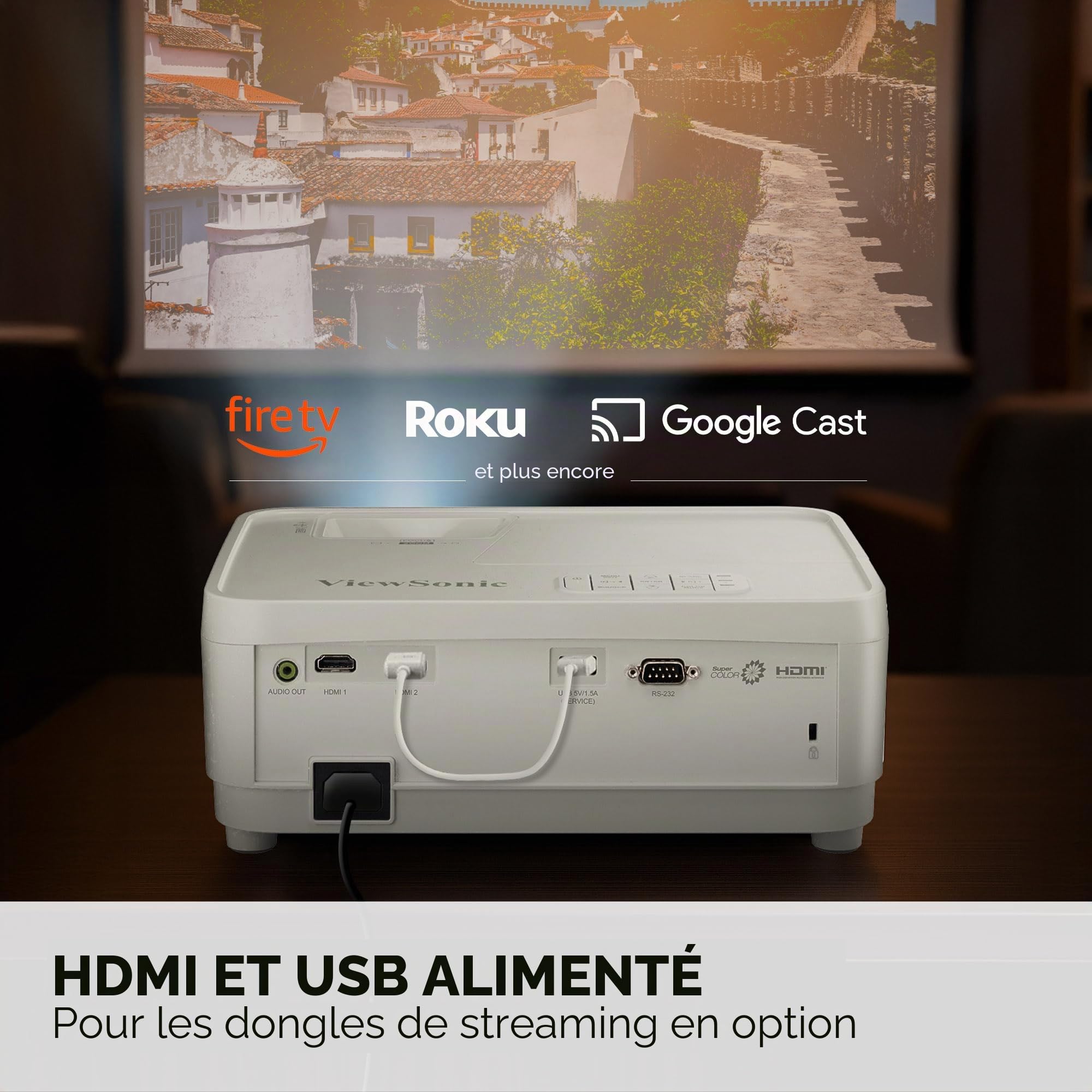 ViewSonic PX700HDH Vidéoprojecteur Full HD 1080p 3700 Lumens