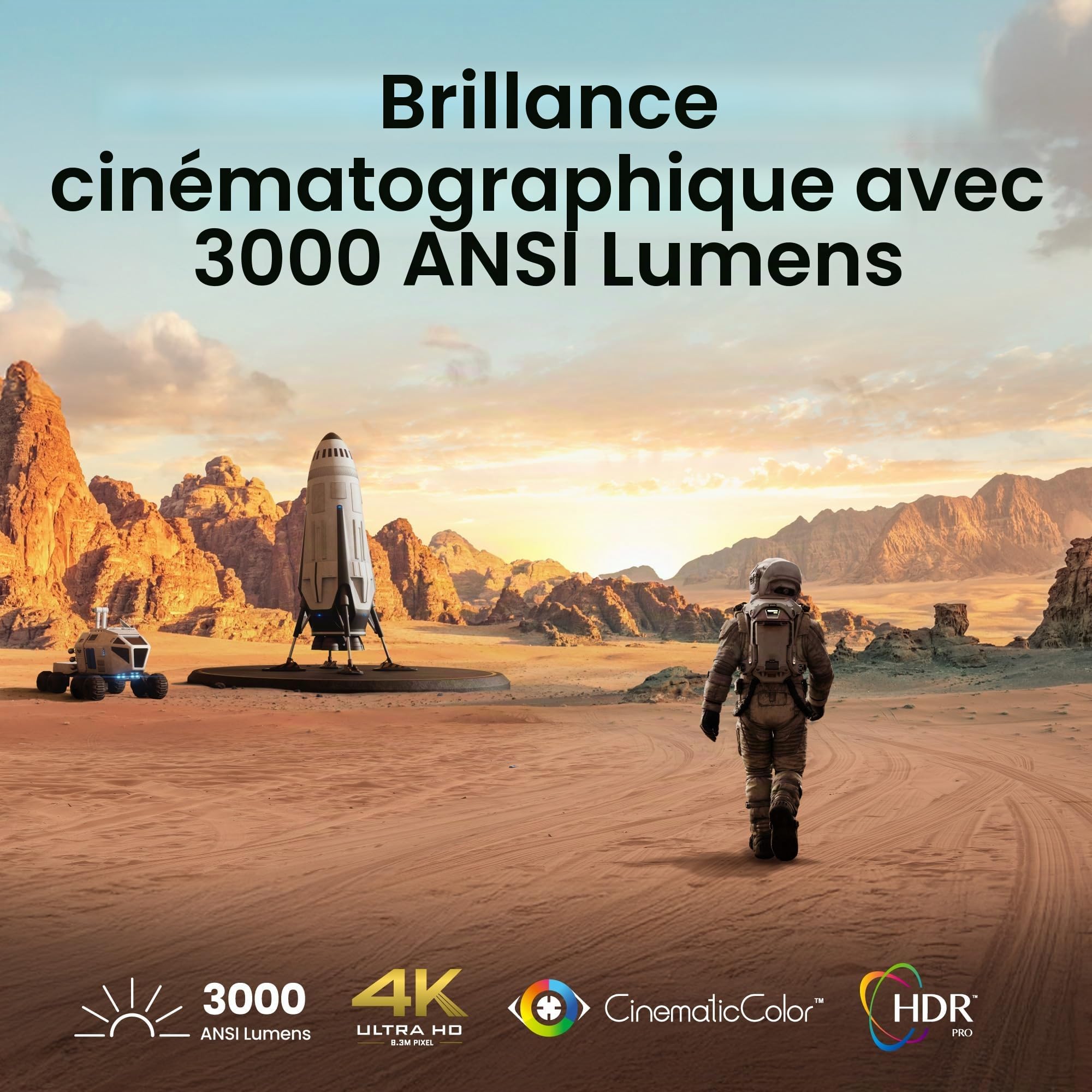 BenQ TK705STi Vidéoprojecteur 4K Courte Focale Google TV