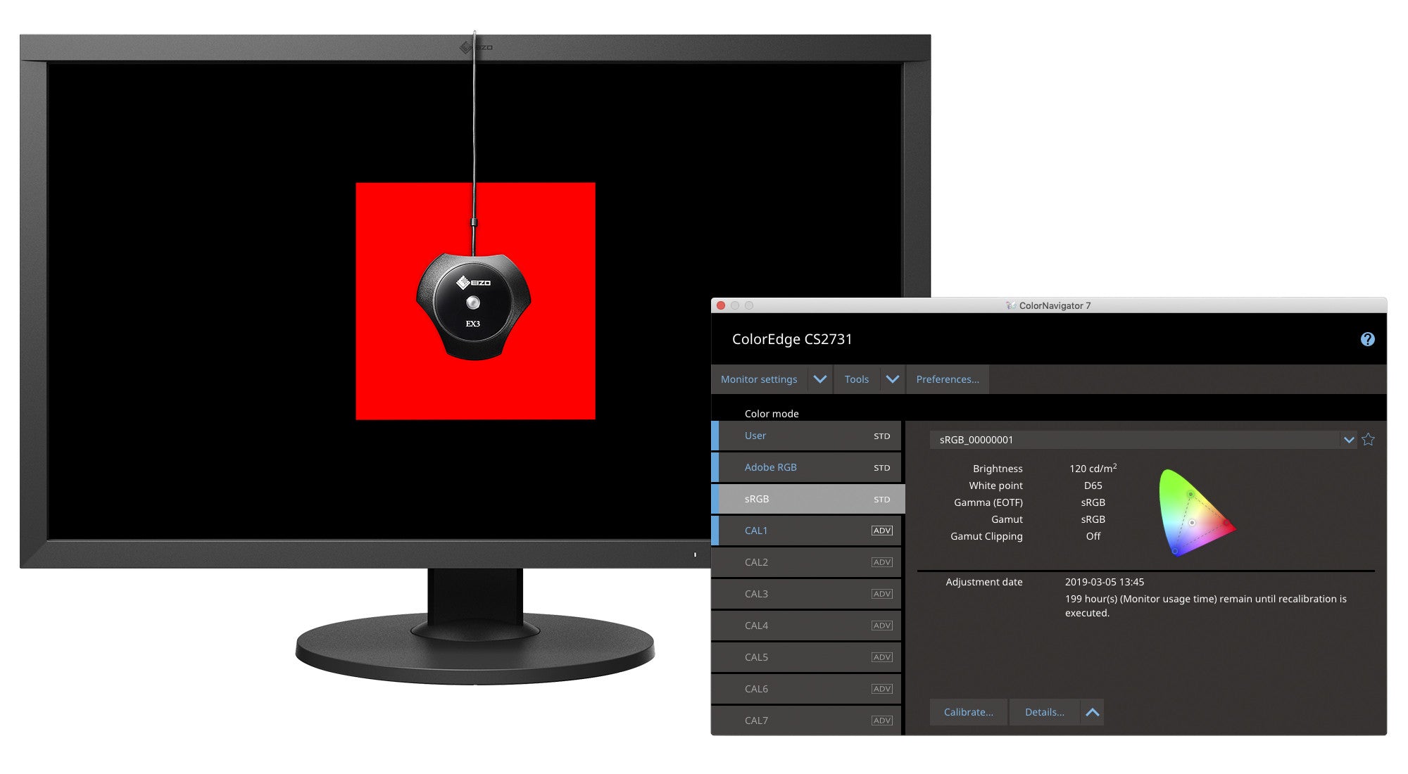 EIZO ColorEdge CS2731 moniteur 27 pouces WQHD IPS calibré