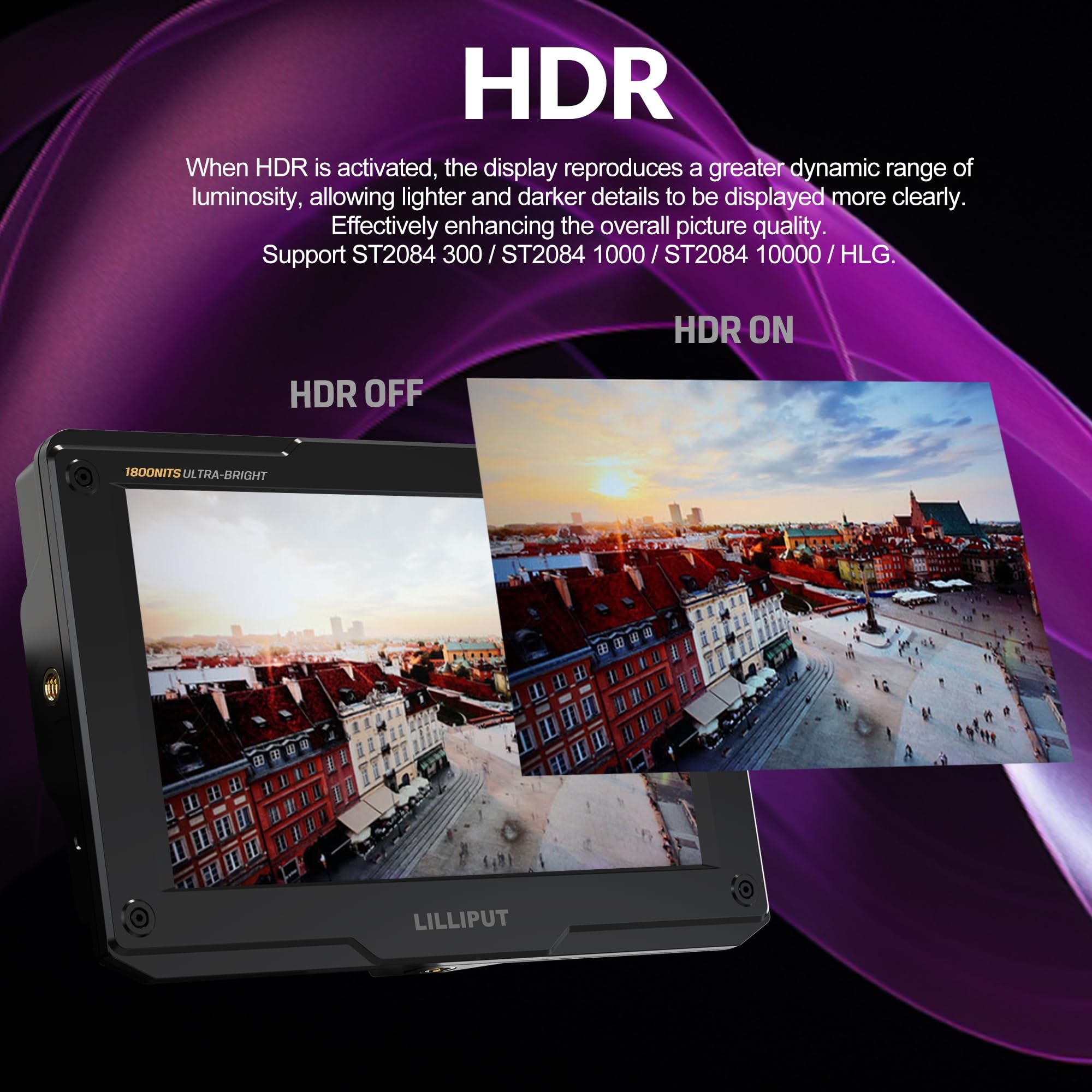 Lilliput H7S 7" Moniteur caméra Full HD 1800 nits