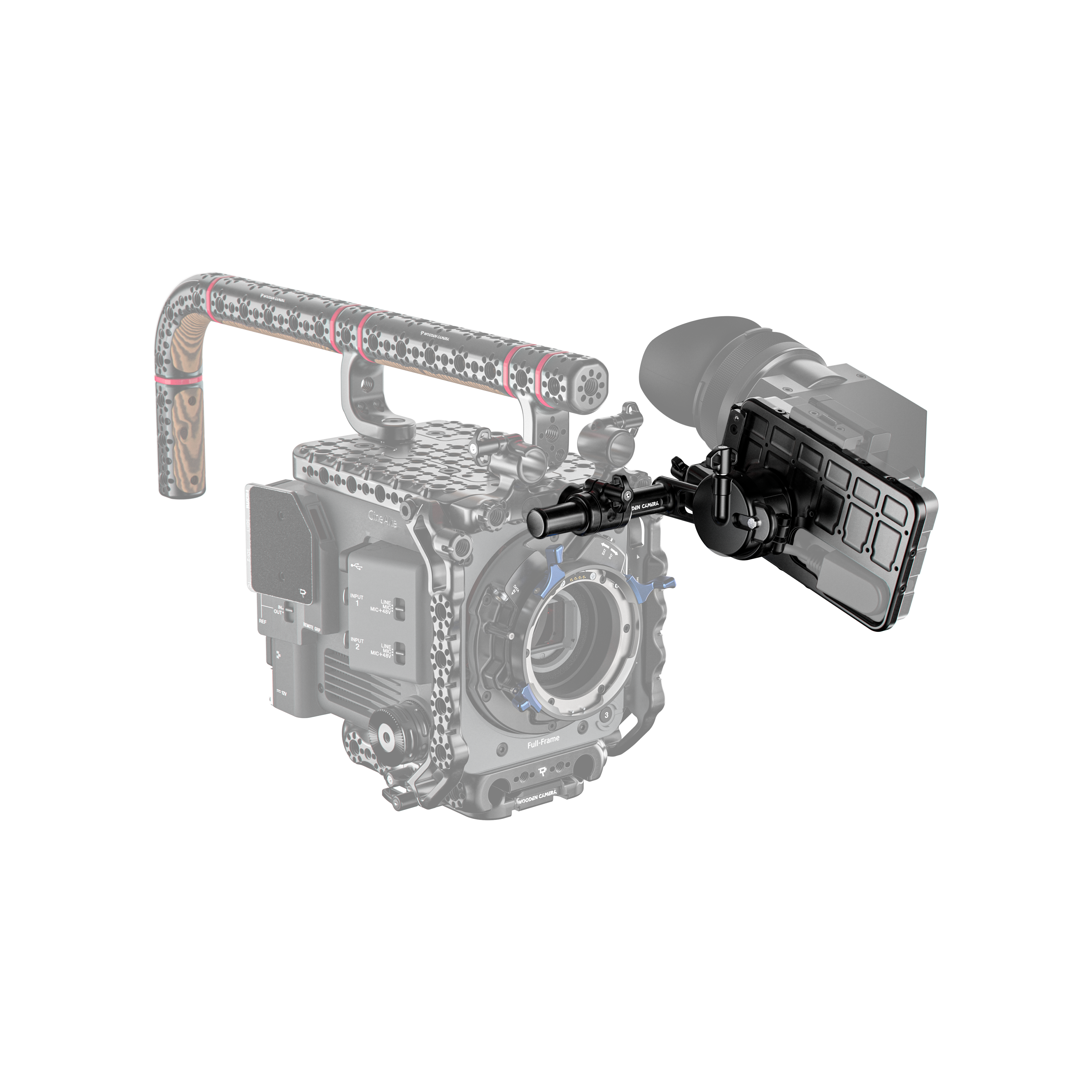 Wooden Camera EVF System Sony BURANO support viseur tige 15mm