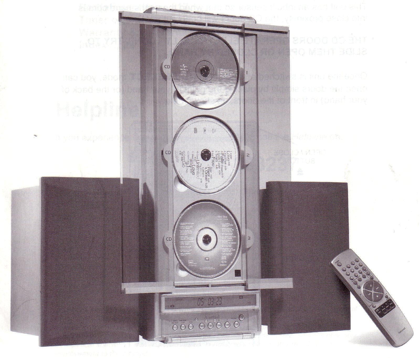 Amstrad Audio VCD3-3000 chaîne hifi triple CD enceintes