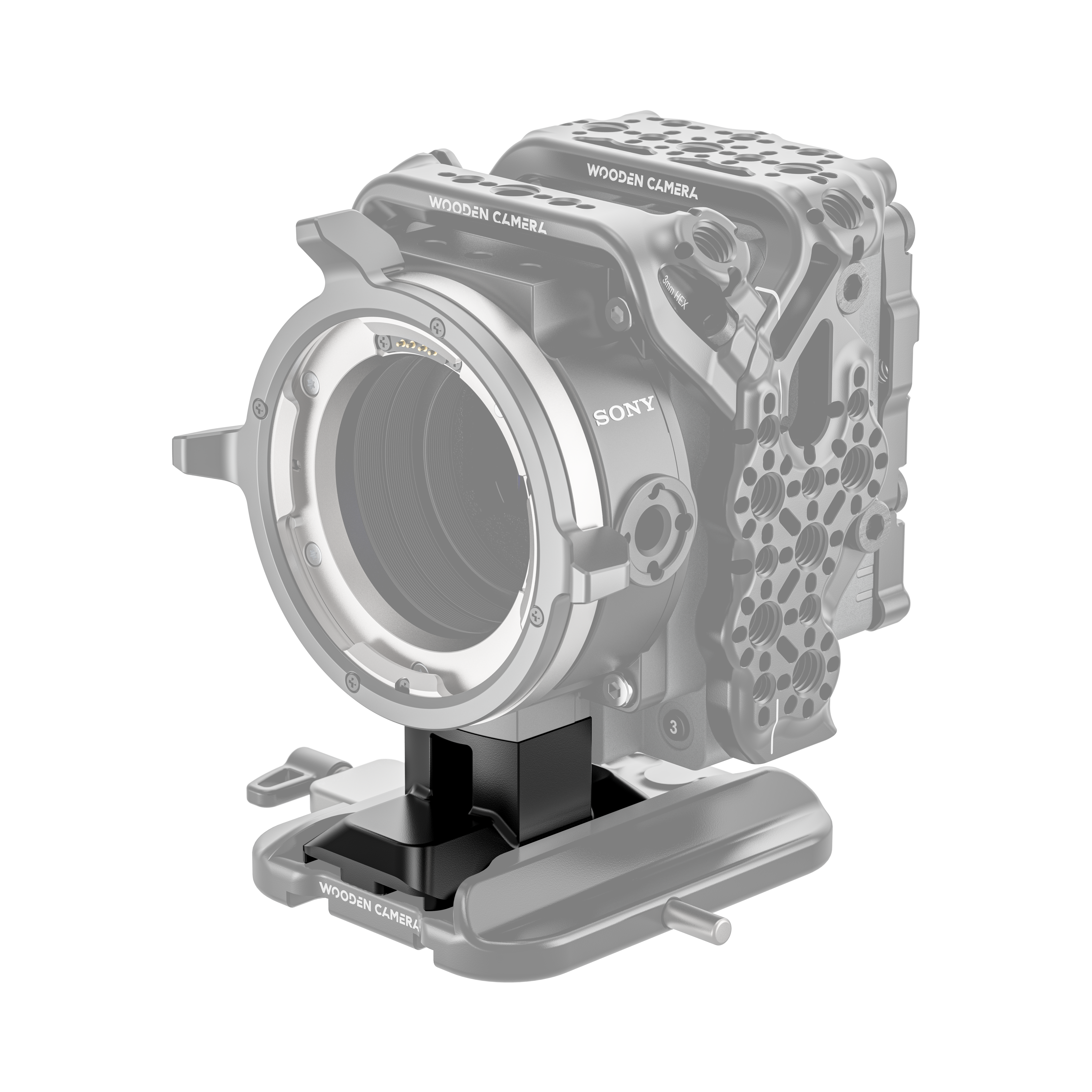 Wooden Camera PL Support monture Sony Rialto Mini ARCA
