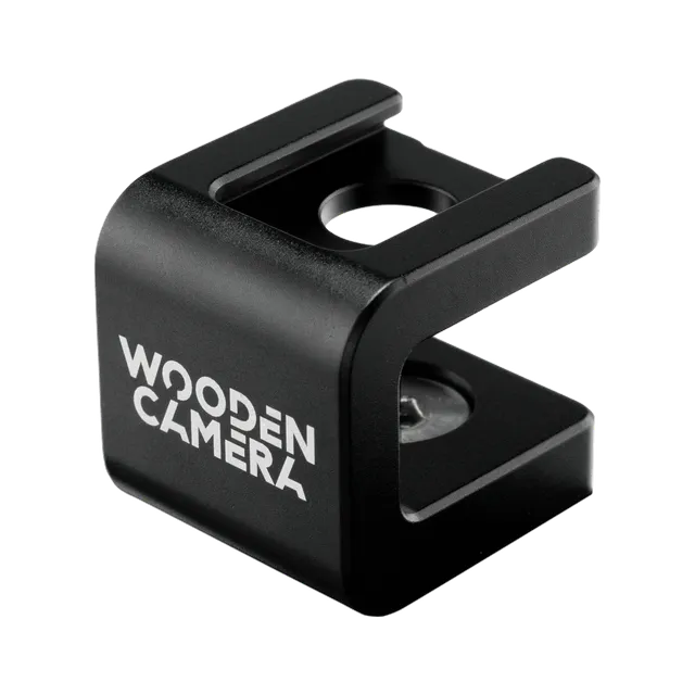Wooden Camera Cold Shoe Riser Bracket 3/8" support sabot