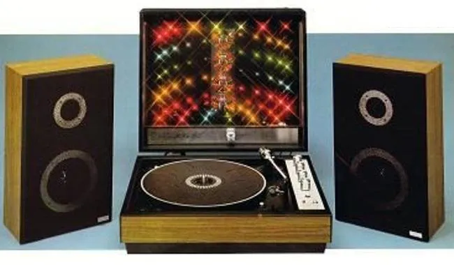 Amstrad Audio RP10 tourne-disque disco lumineux 1983