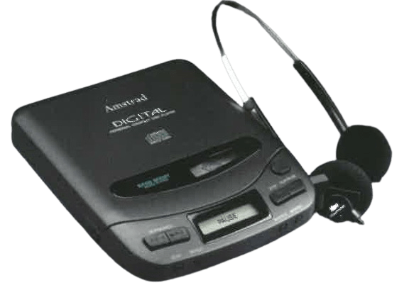 Amstrad Audio CDP208 lecteur CD portable avec casque 1994