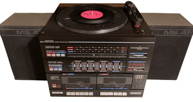 Amstrad Audio MS45 chaîne midi double cassette enceintes