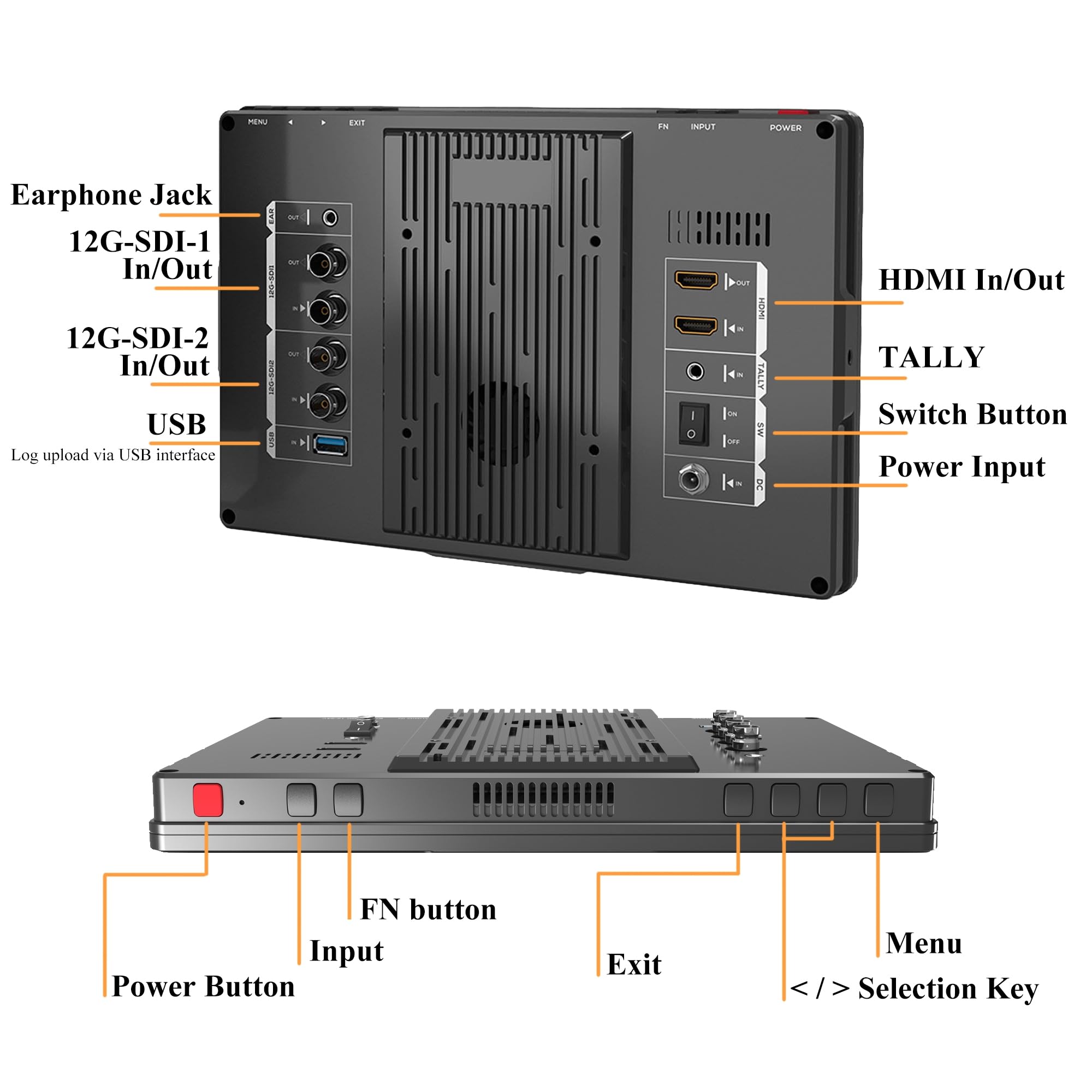 Lilliput Q10-12G 10,1" Moniteur 12G-SDI 1500 nits HDR