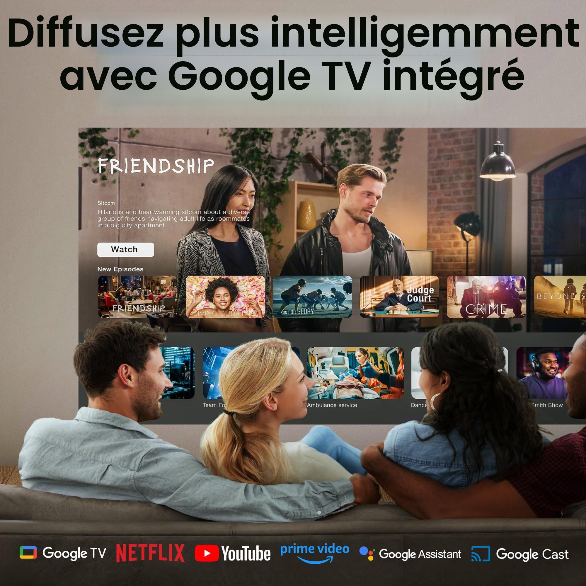 BenQ TK705STi Vidéoprojecteur 4K Courte Focale Google TV