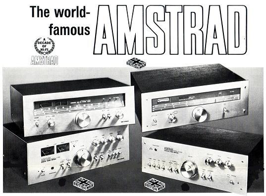 Amstrad Audio EX303 tuner stéréo AM/FM aluminium