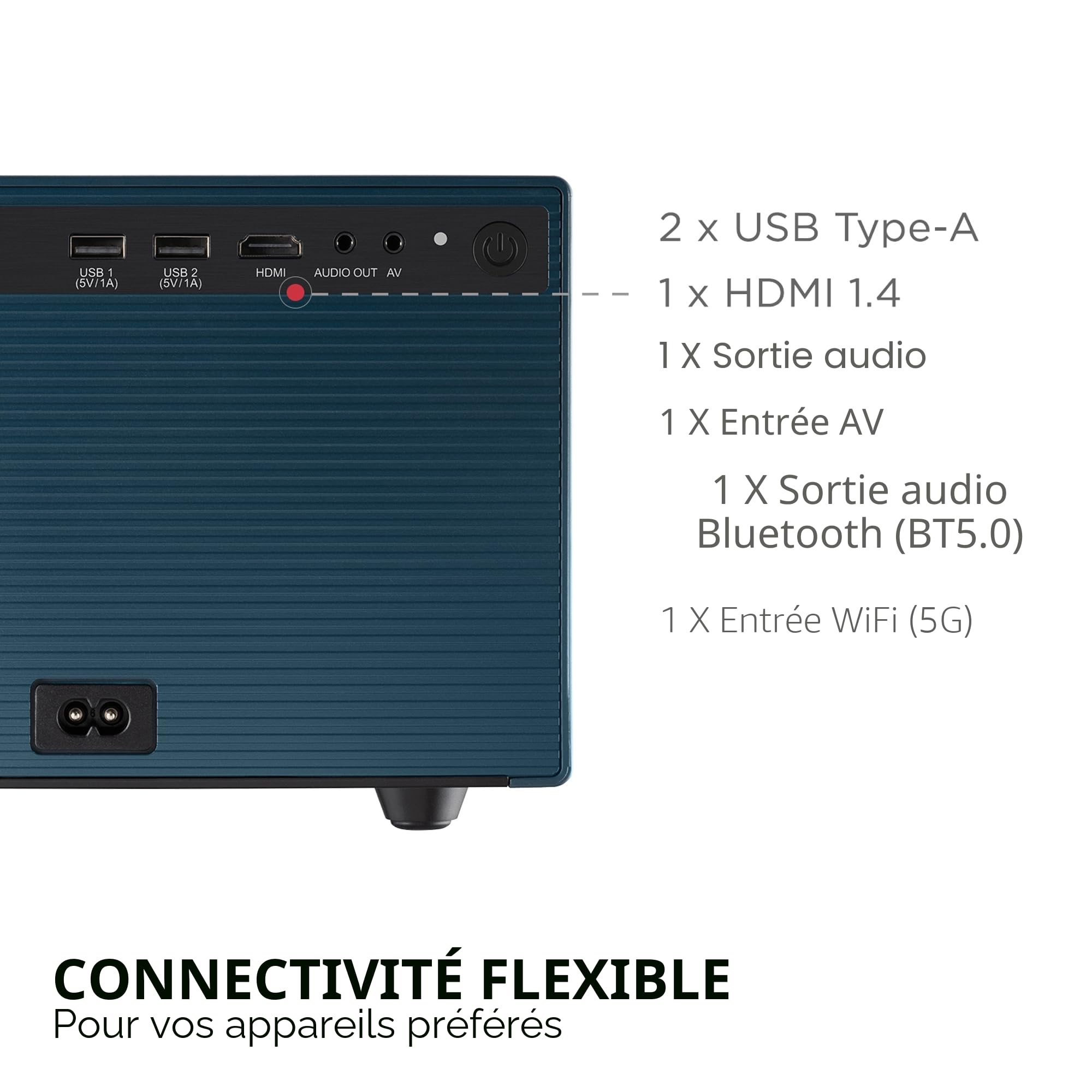ViewSonic LX60HD vidéoprojecteur LED Full HD Google TV 140 pouces