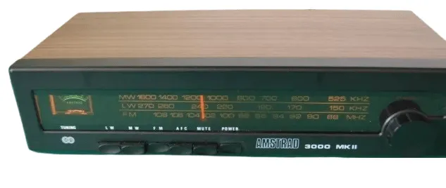 Amstrad Audio 3000 Mk2 tuner FM stéréo AM MW LW 1975