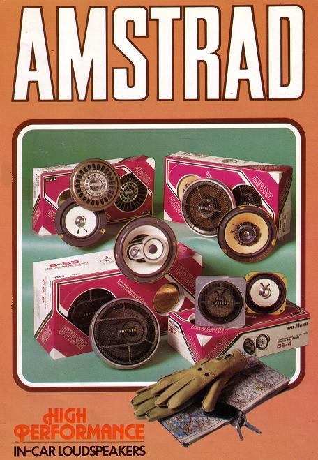 Amstrad Audio CH50 égaliseur ampli auto + enceintes