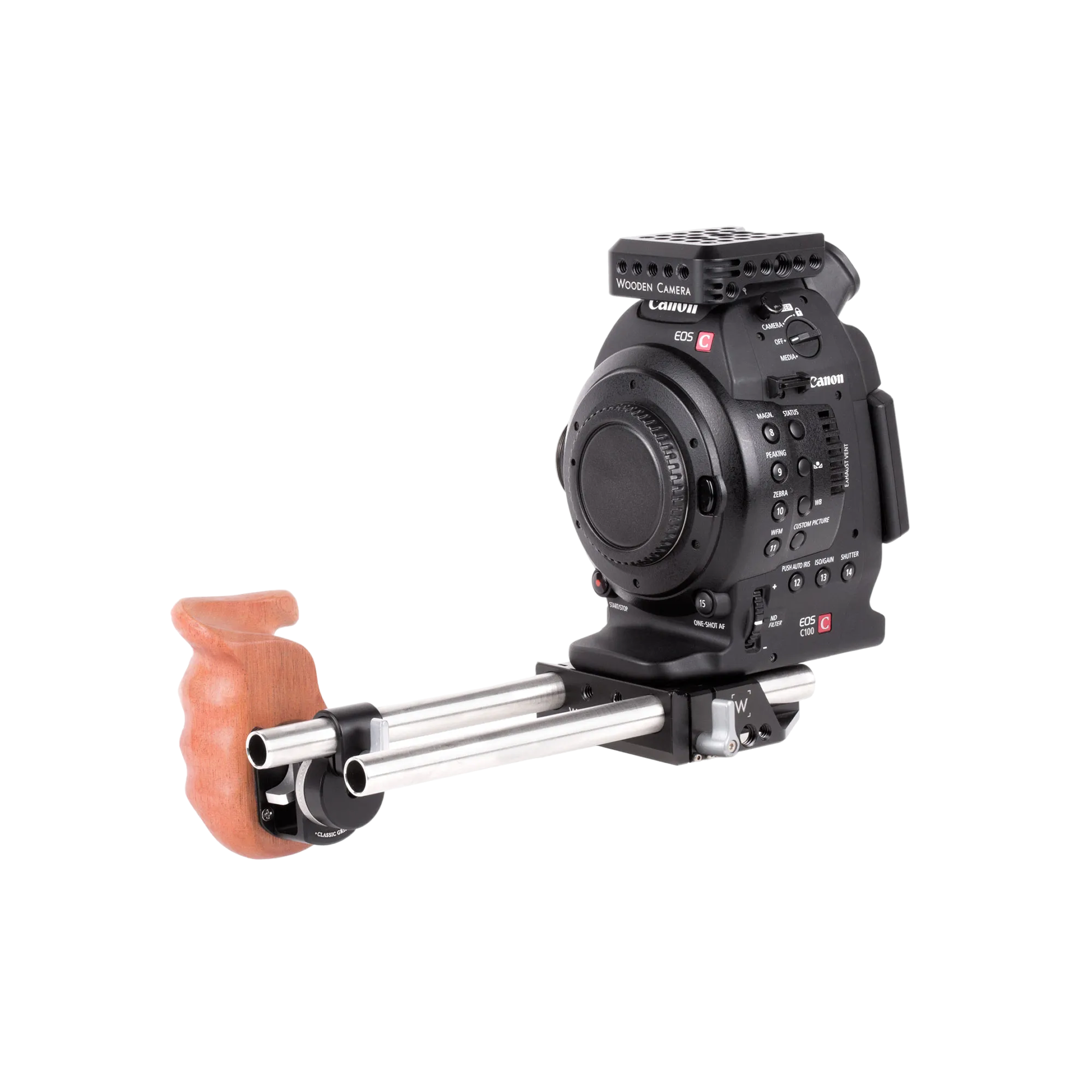 Wooden Camera Handgrip poignée bois droite rosette ARRI