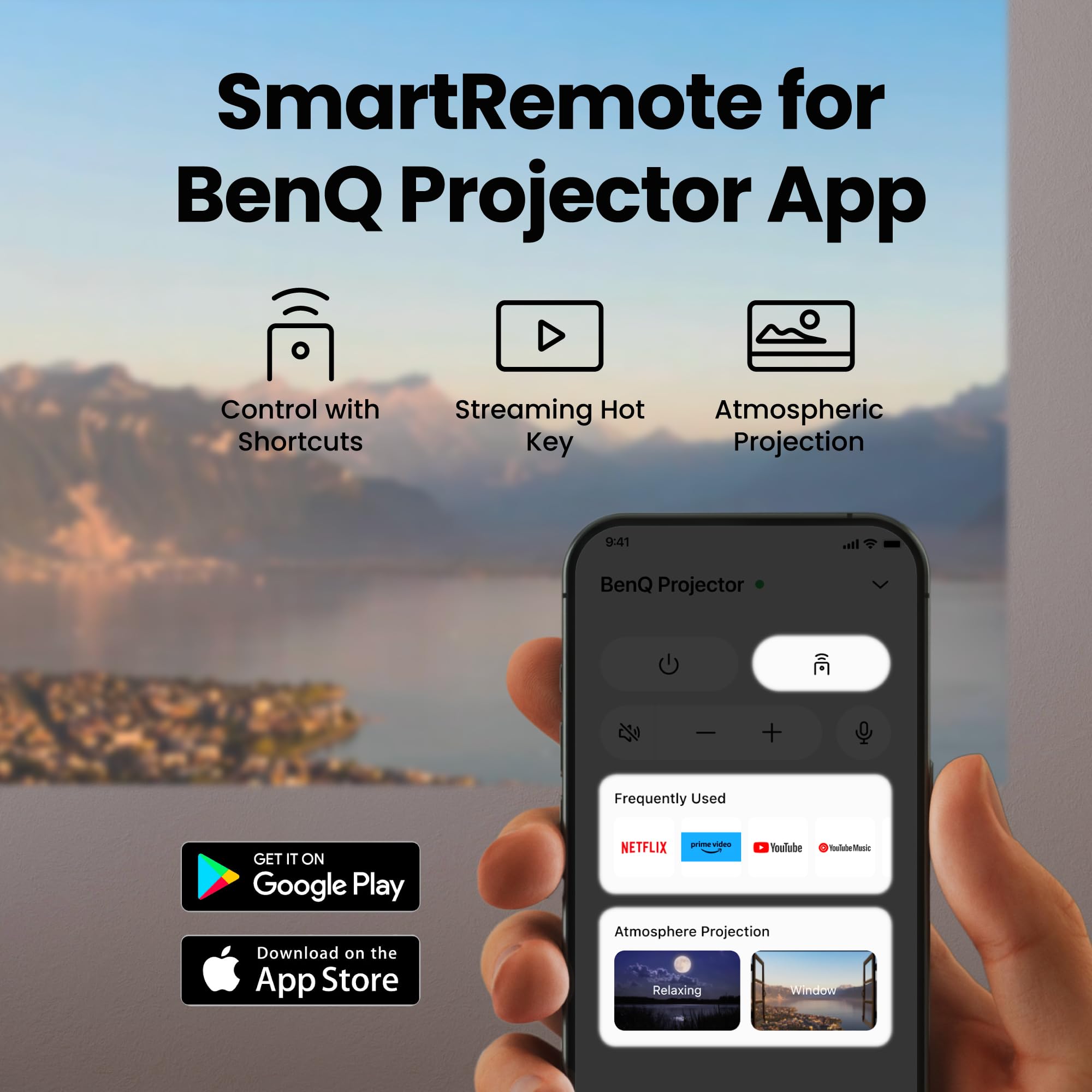 BenQ GP520 vidéoprojecteur 4K HDR Google TV 2600lm