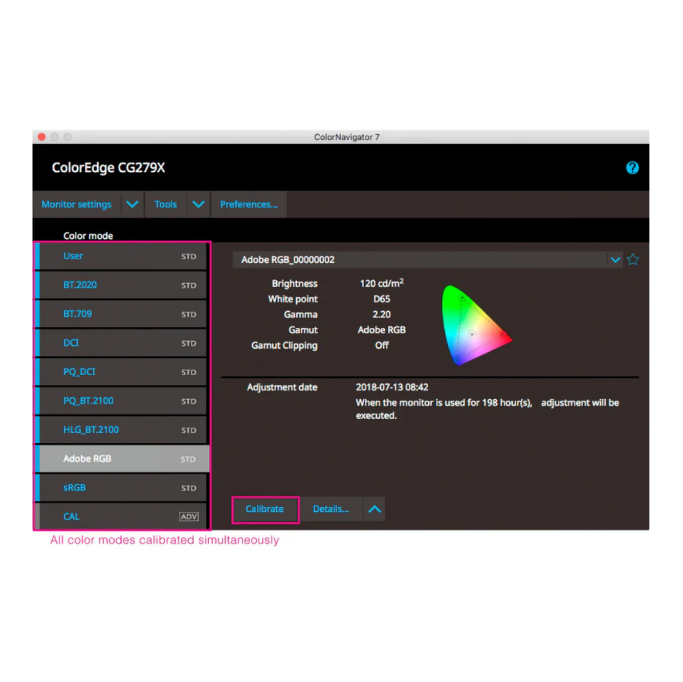EIZO ColorEdge Formation Calibration Moniteur