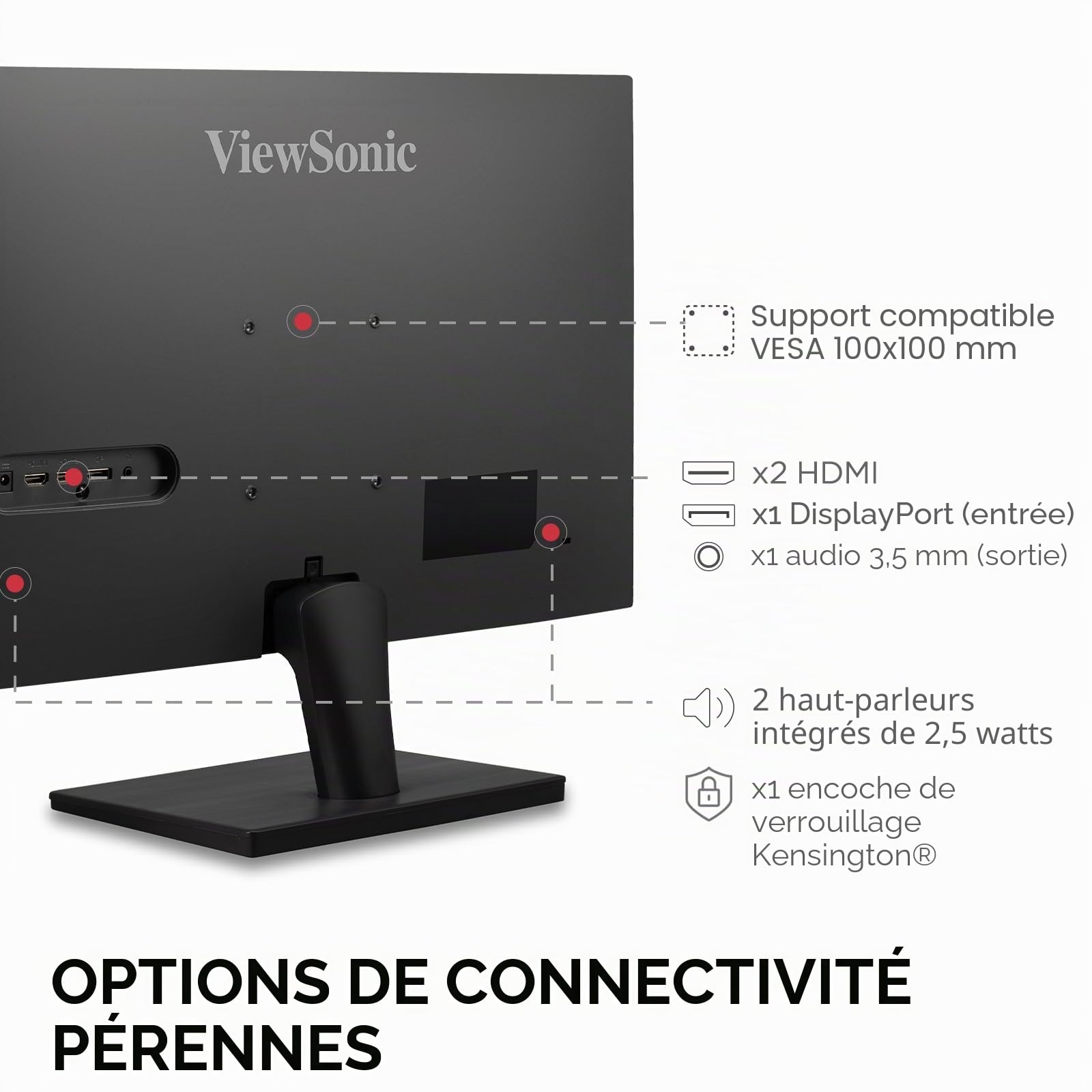 ViewSonic VA VS2725-2K moniteur 27 pouces QHD 100Hz