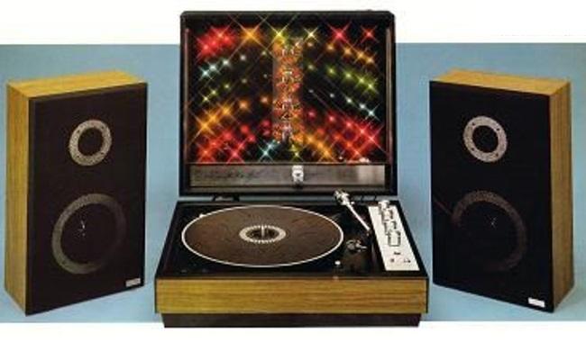 Amstrad Audio RP10 tourne-disque disco lumineux 1983
