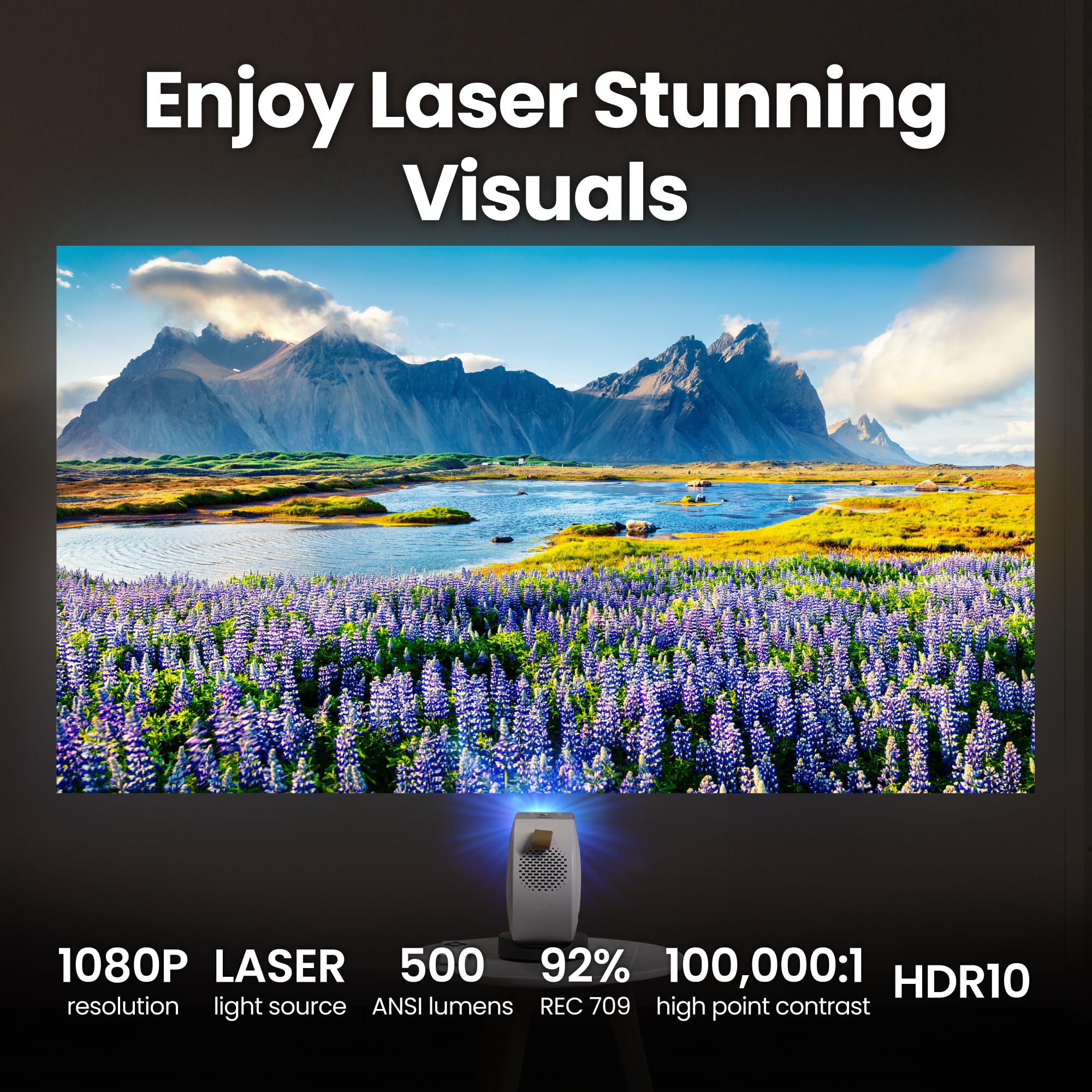 BenQ GV GV50 vidéoprojecteur portable 1080p laser