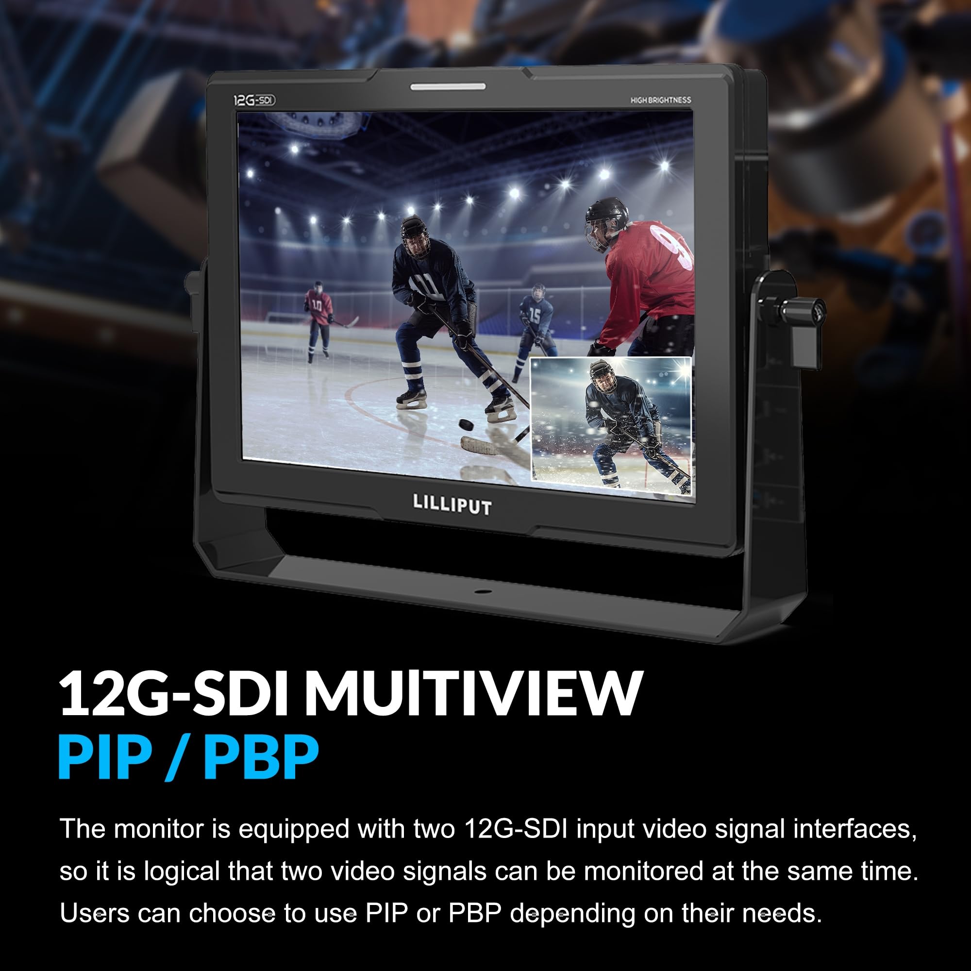 Lilliput Q10-12G 10,1" Moniteur 12G-SDI 1500 nits HDR