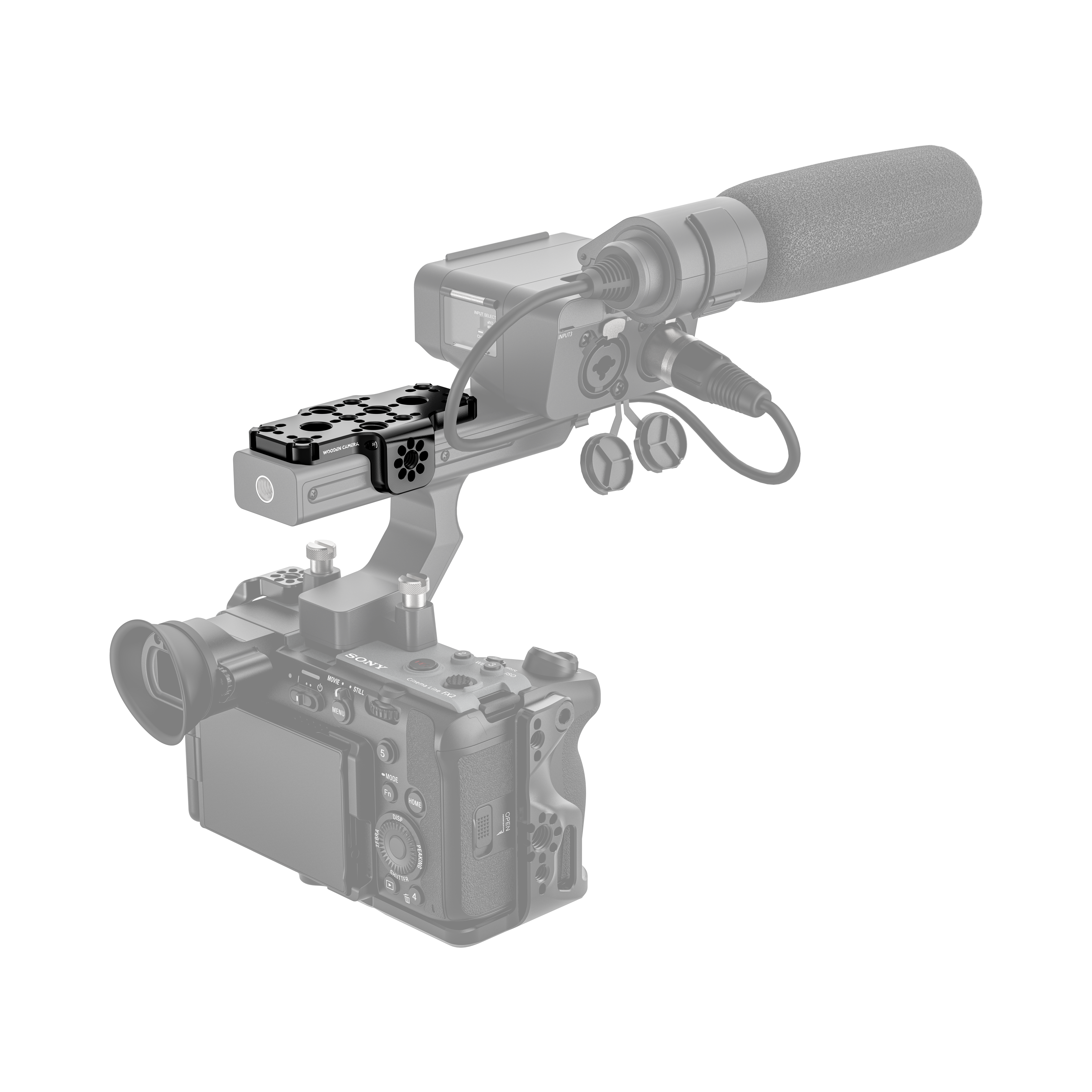 Wooden Camera Carry Handle Cheese Plate Sony FX3 FX30 FX2