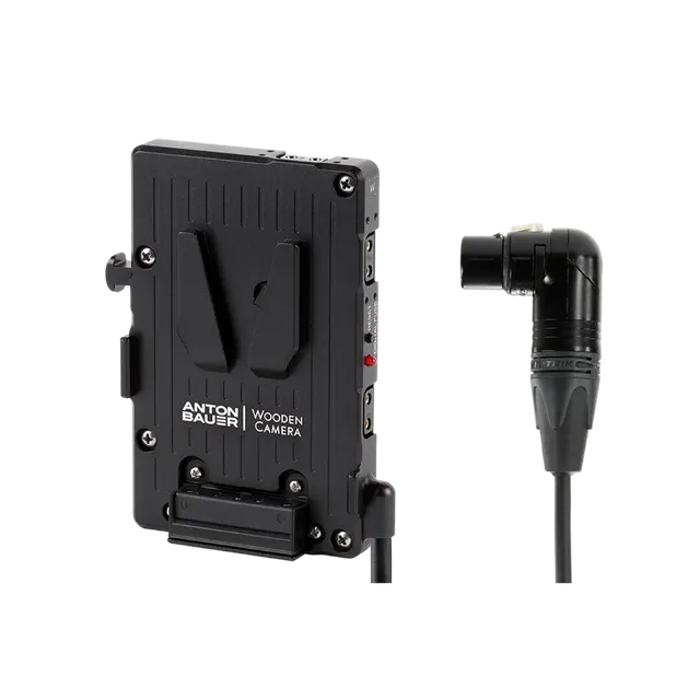 Wooden Camera WC Pro V-Mount 4pin XLR plaque batterie