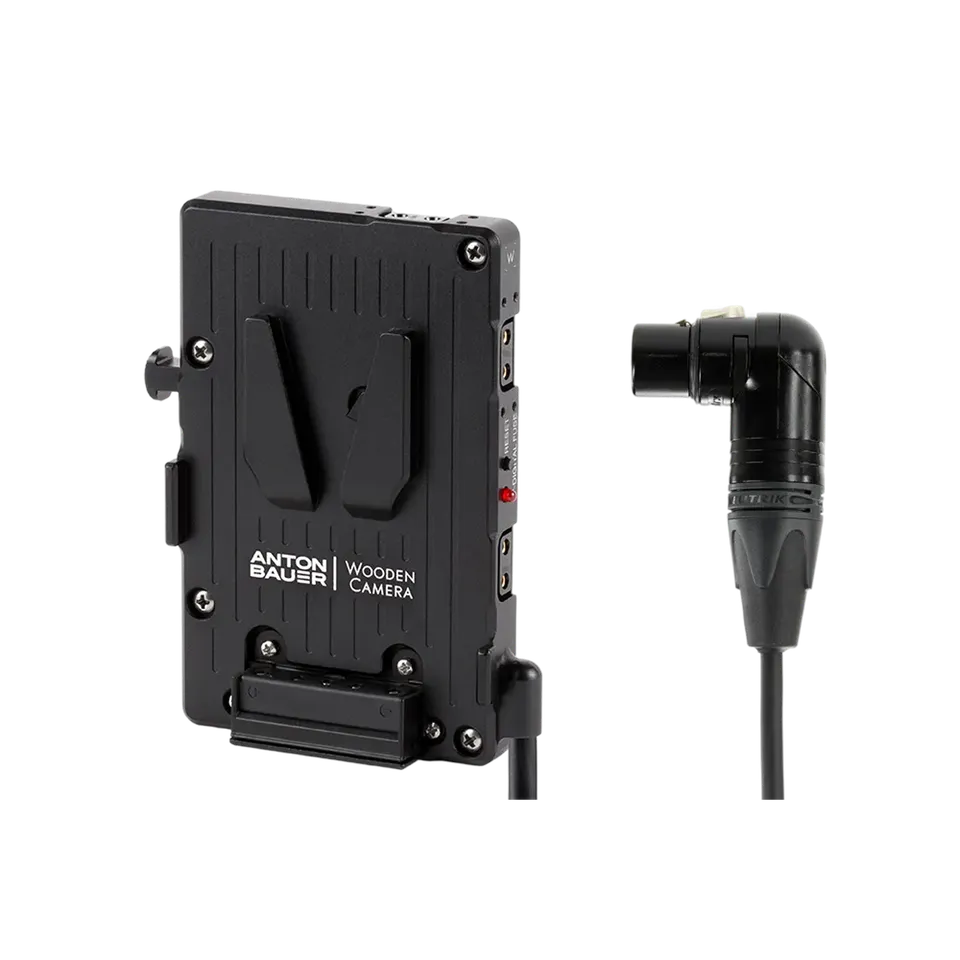 Wooden Camera WC Pro V-Mount 4pin XLR plaque batterie