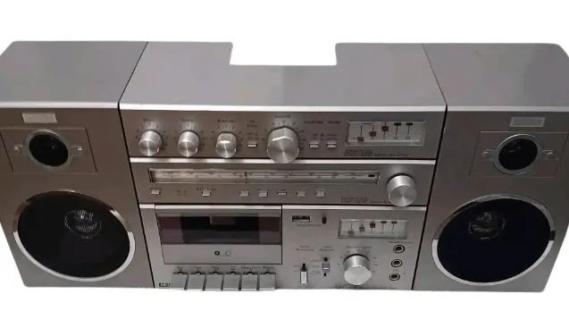 AMSTRAD 8080 mini chaîne hi-fi enceintes détachables 1982