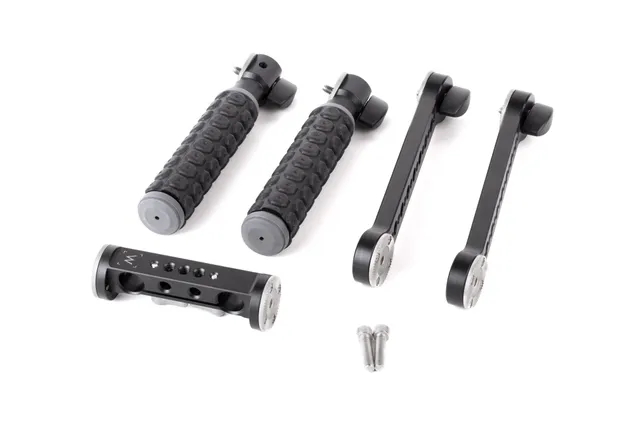 Wooden Camera Rosette Handle Kit poignées caoutchouc épaule