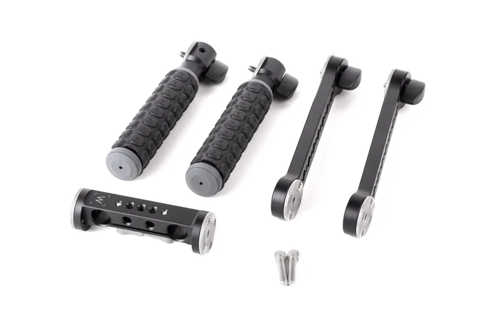 Wooden Camera Rosette Handle Kit poignées caoutchouc épaule