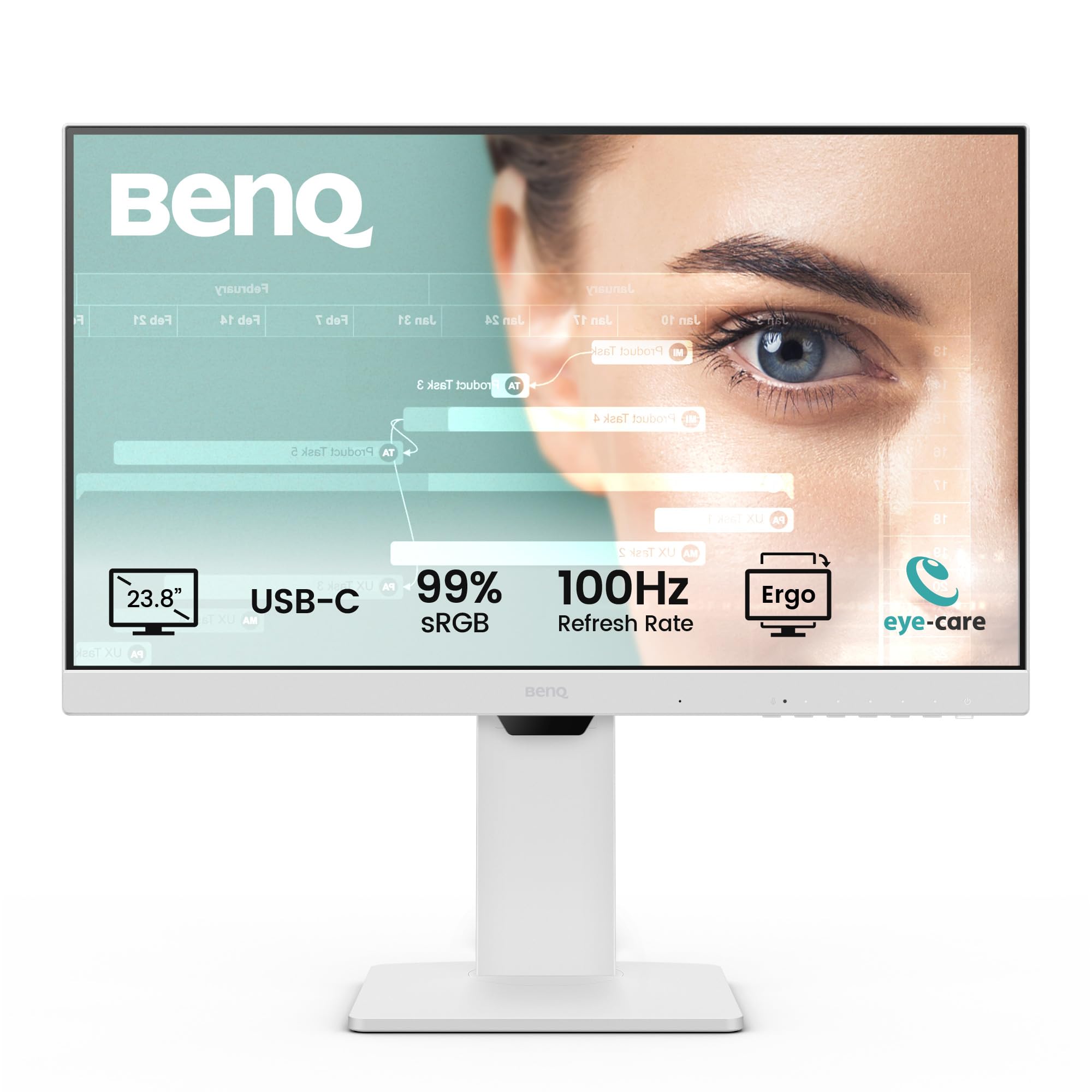 BenQ GW2486TC moniteur 24 pouces USB-C 100 Hz Eye-Care