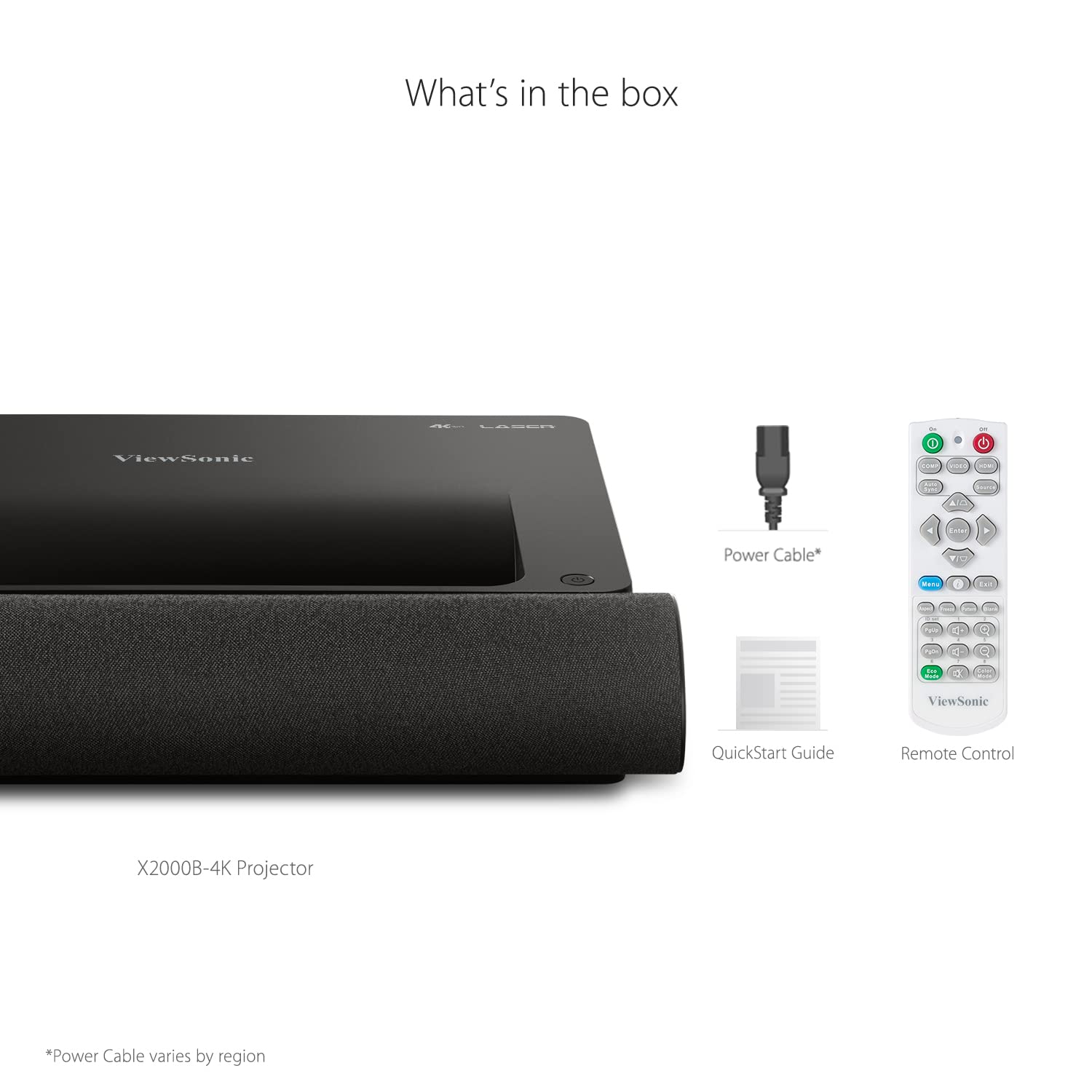 ViewSonic X Series X2000B-4K vidéoprojecteur ultra courte focale noir