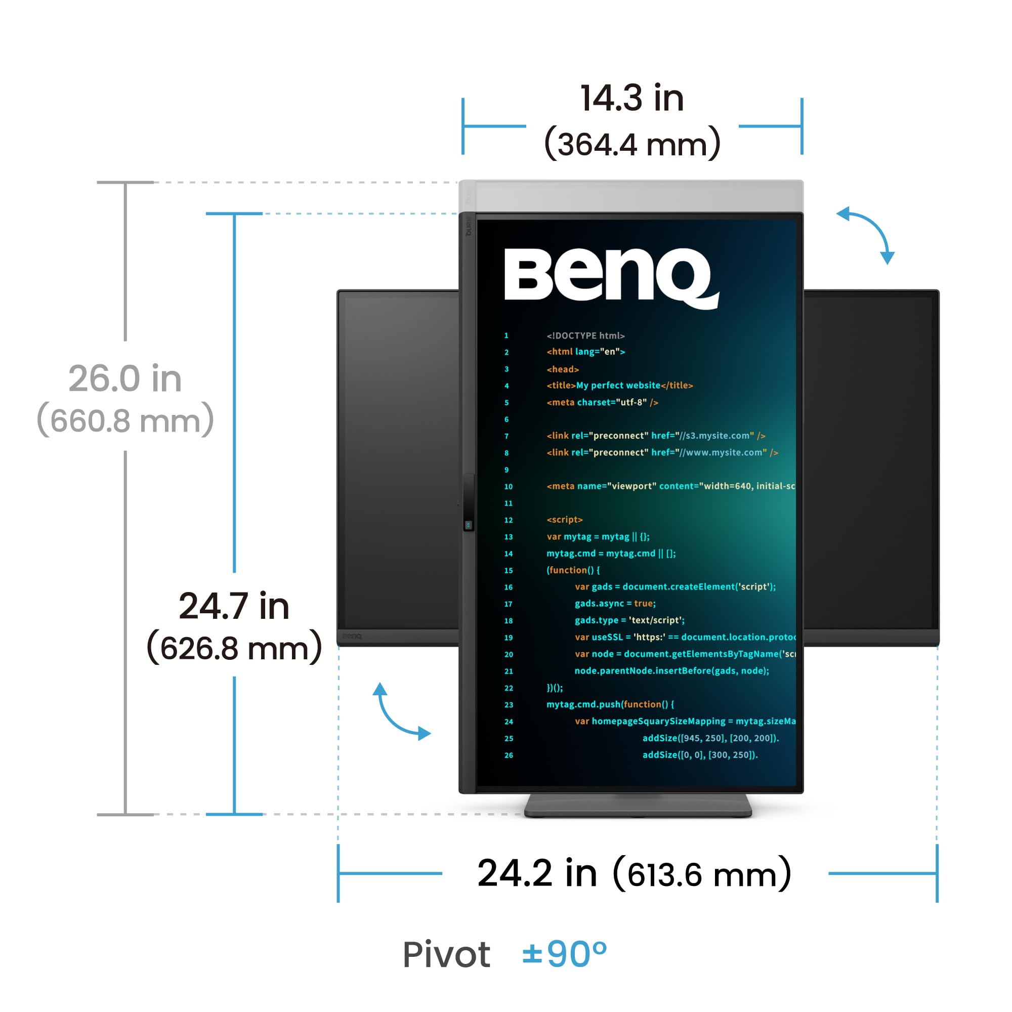 BenQ RD270Q moniteur 27" 2K 144 Hz USB-C code