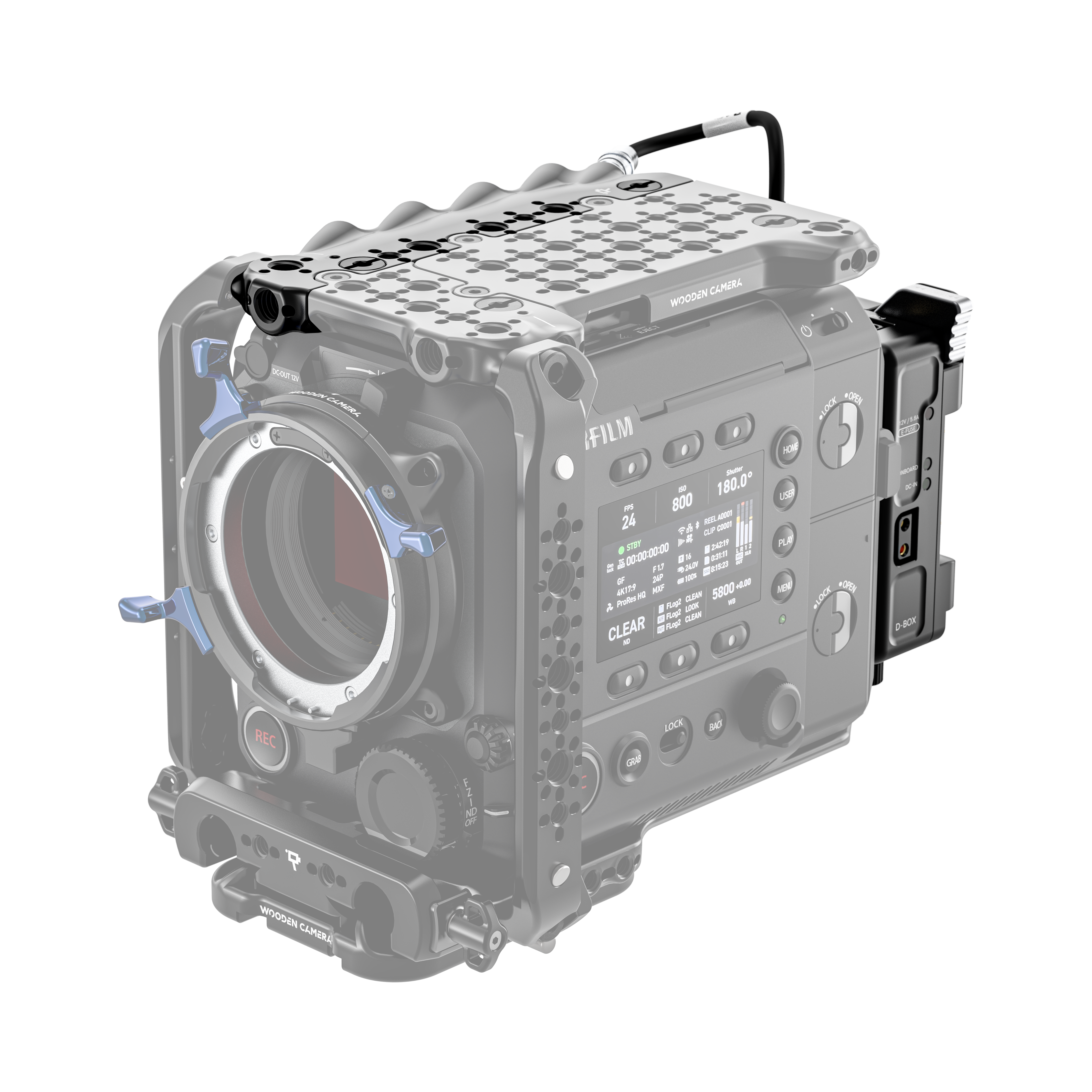 Wooden Camera D-Box Fujifilm GFX Eterna 55 bloc V-Mount