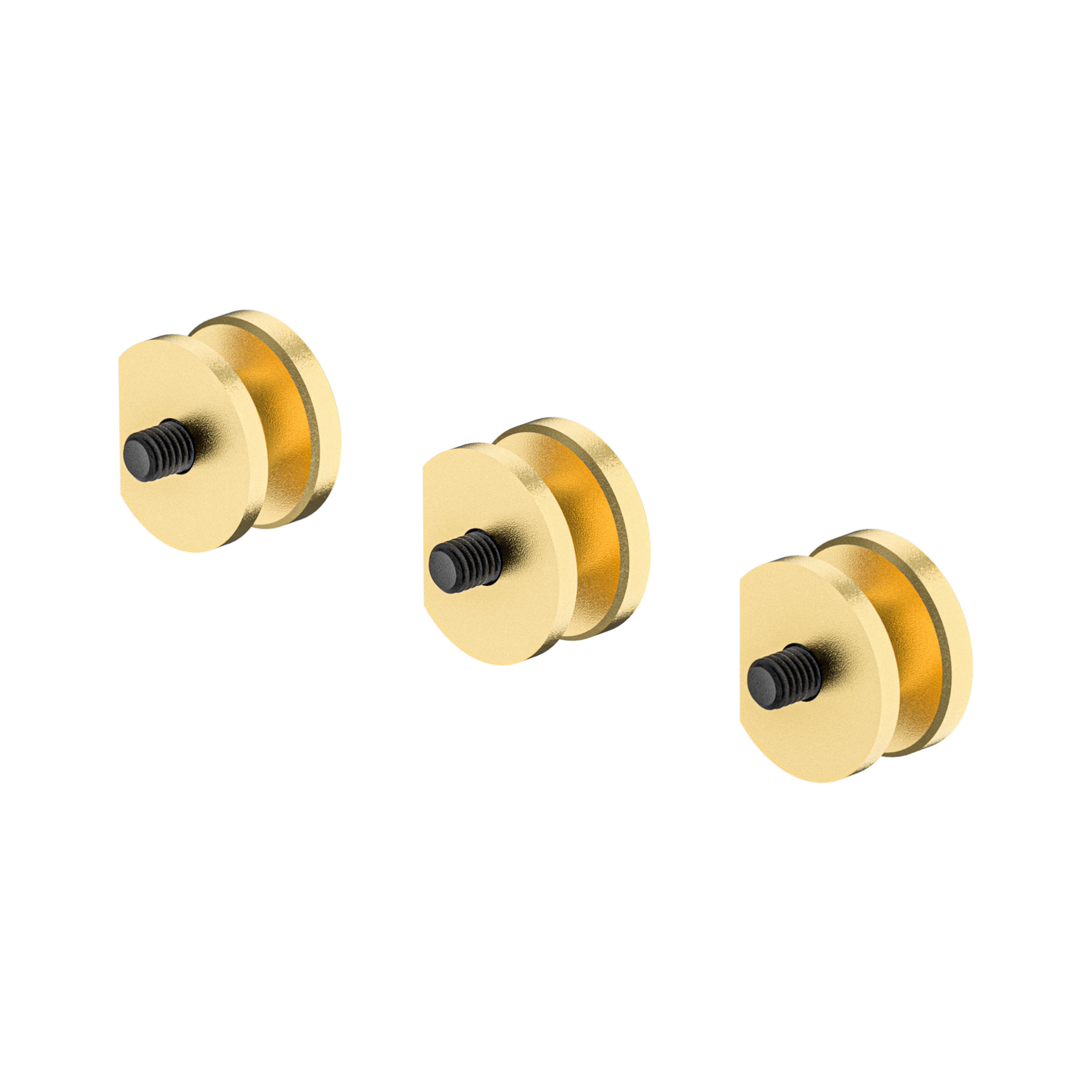Wooden Camera Power Gold Mount Stud plots x3 batterie