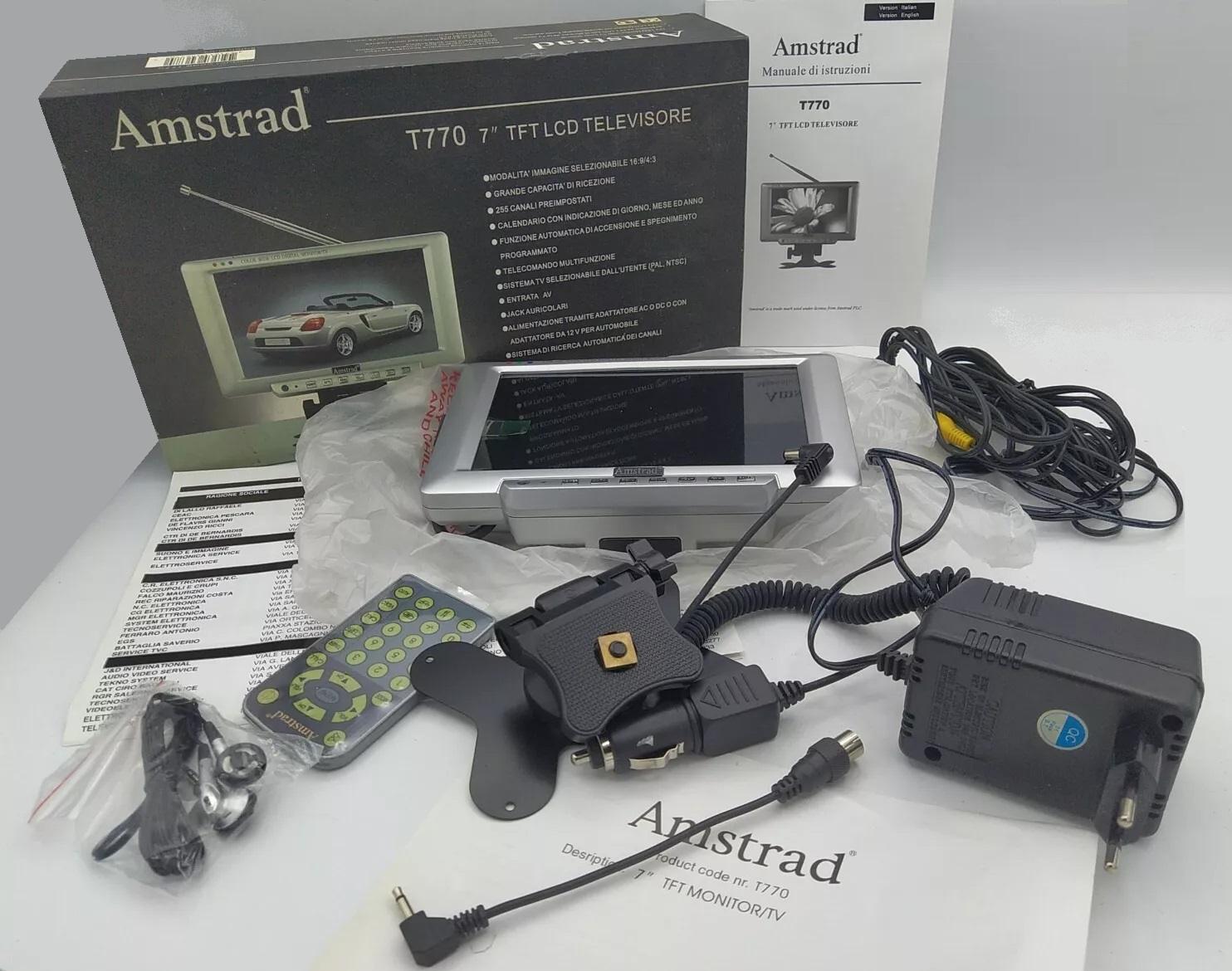 Amstrad T770 mini TV LCD 7 pouces écran TFT