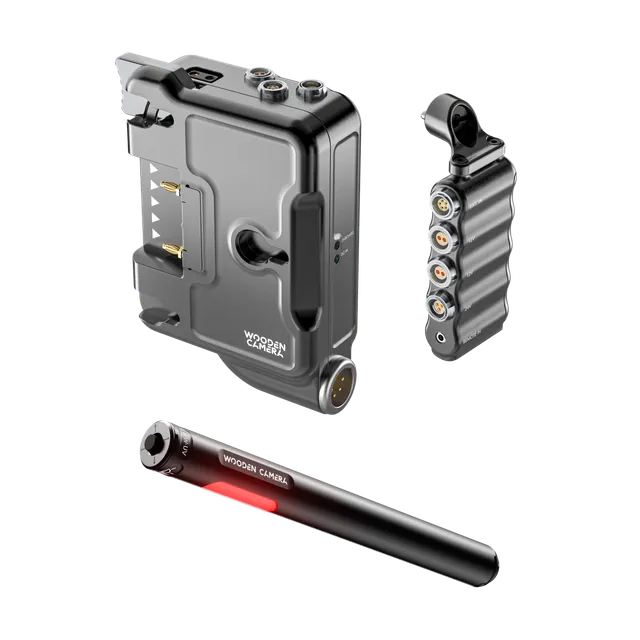 Wooden Camera BURANO D-Box B-Box bundle V-Mount + lampe