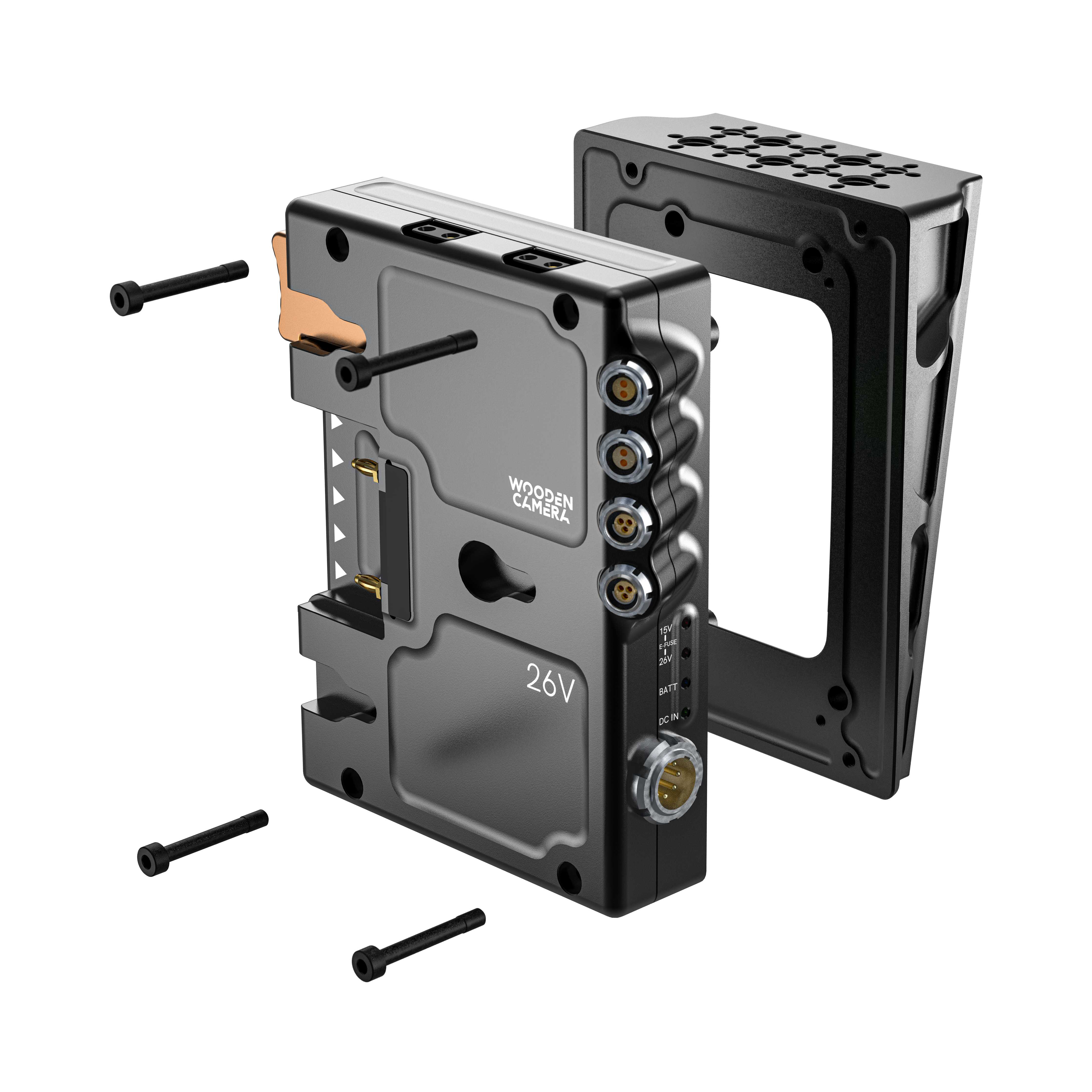 Wooden Camera Power D-Box Blackmagic URSA Cine platine Gold Mount