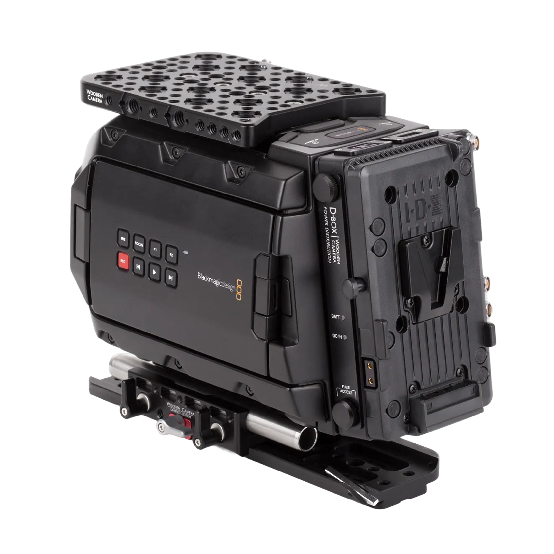Wooden Camera D-Box URSA Mini plaque batterie V-Mount