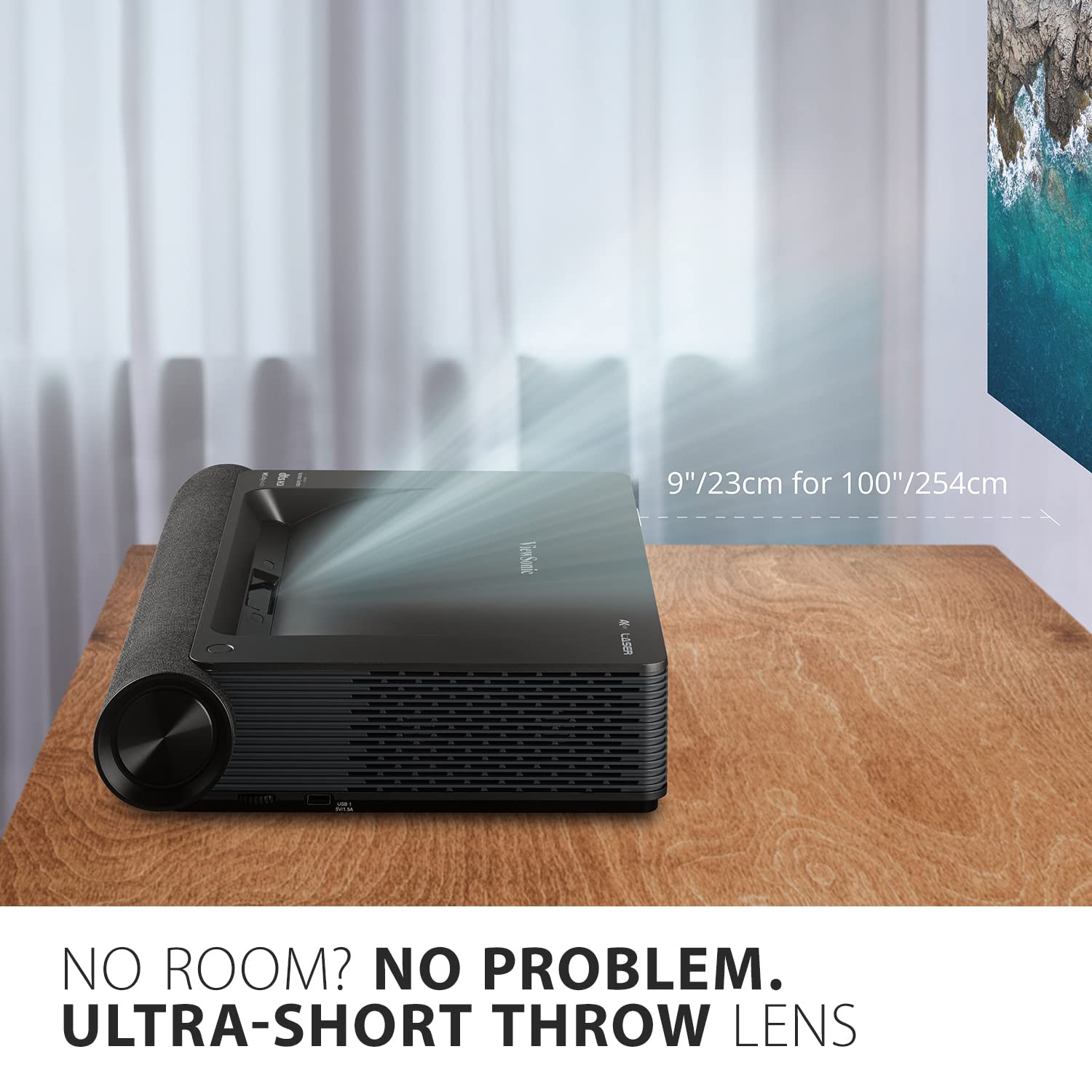ViewSonic X Series X2000B-4K vidéoprojecteur ultra courte focale noir