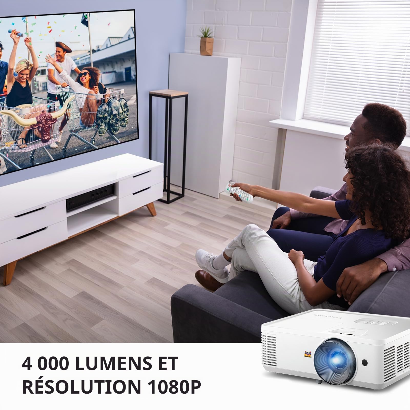 ViewSonic PX704HD vidéoprojecteur Full HD 4000 lumens 300"