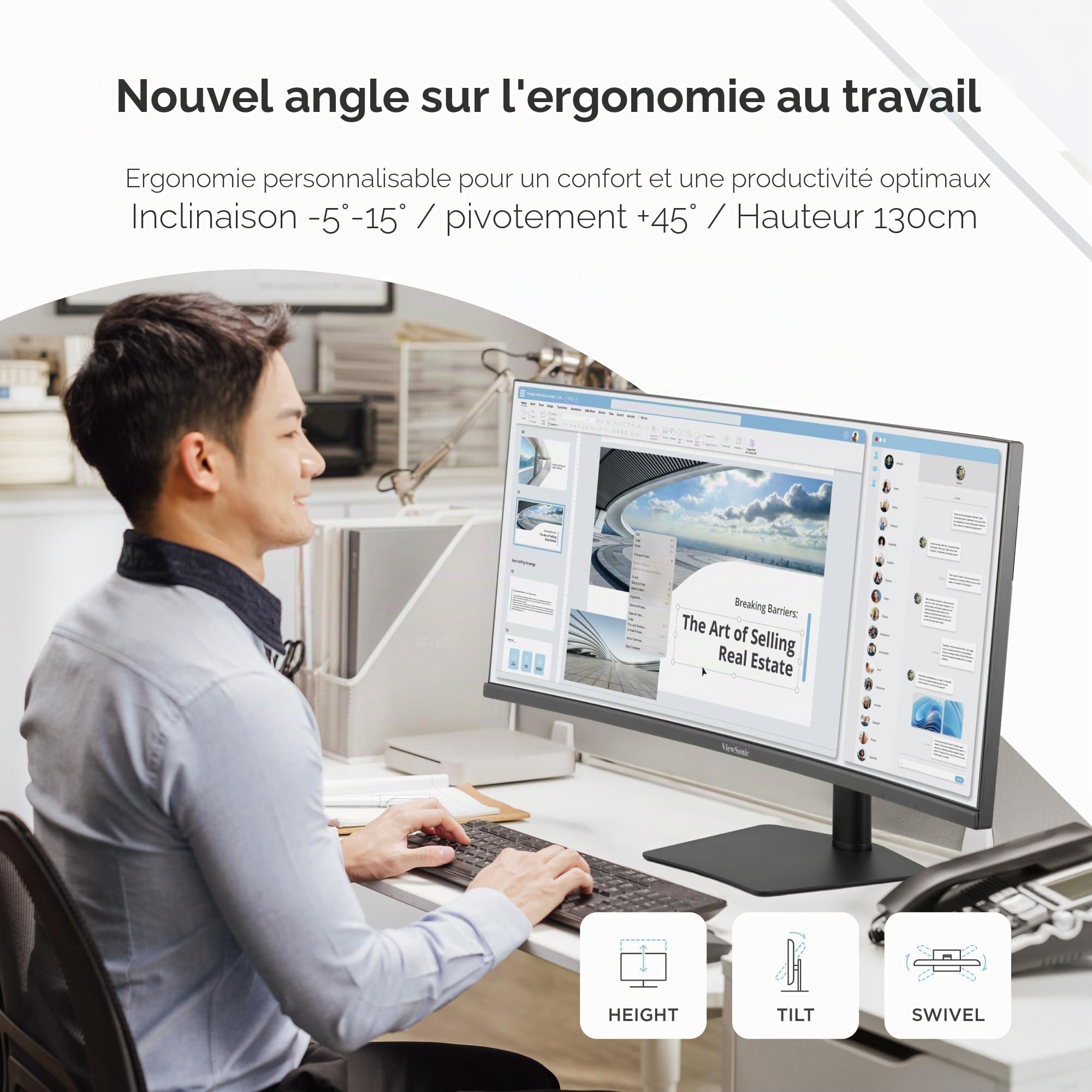 ViewSonic VX moniteur IPS 34 pouces 120 Hz USB-C